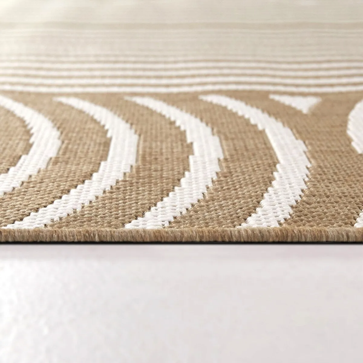 Irma Modern Striped Indoor/Outdoor Area Rug