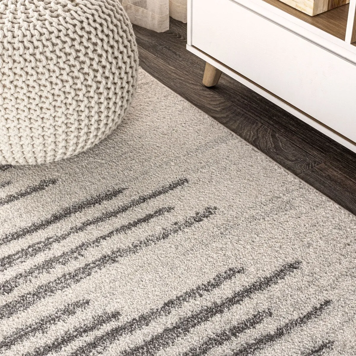 JONATHAN Y Aisha Berber Stripe Geometric Area Rug