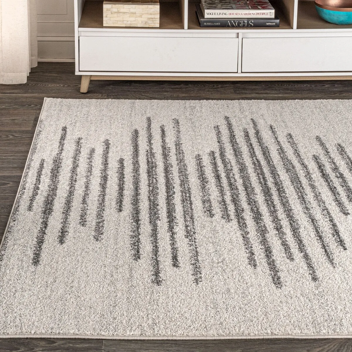 JONATHAN Y Aisha Berber Stripe Geometric Area Rug
