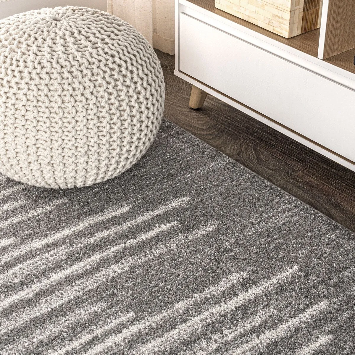 JONATHAN Y Aisha Berber Stripe Geometric Area Rug