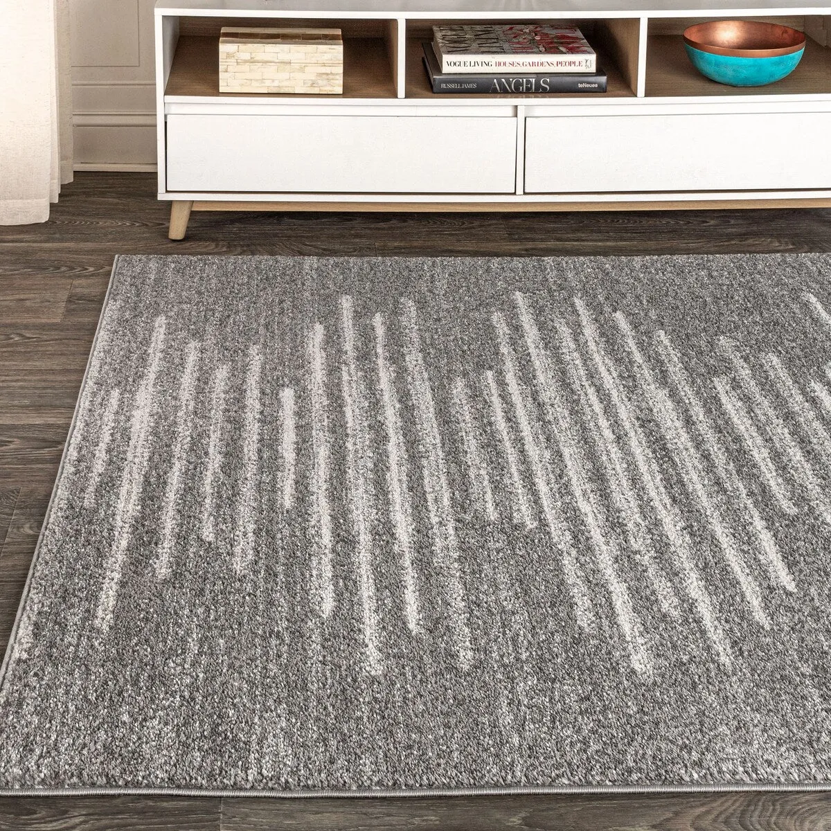 JONATHAN Y Aisha Berber Stripe Geometric Area Rug