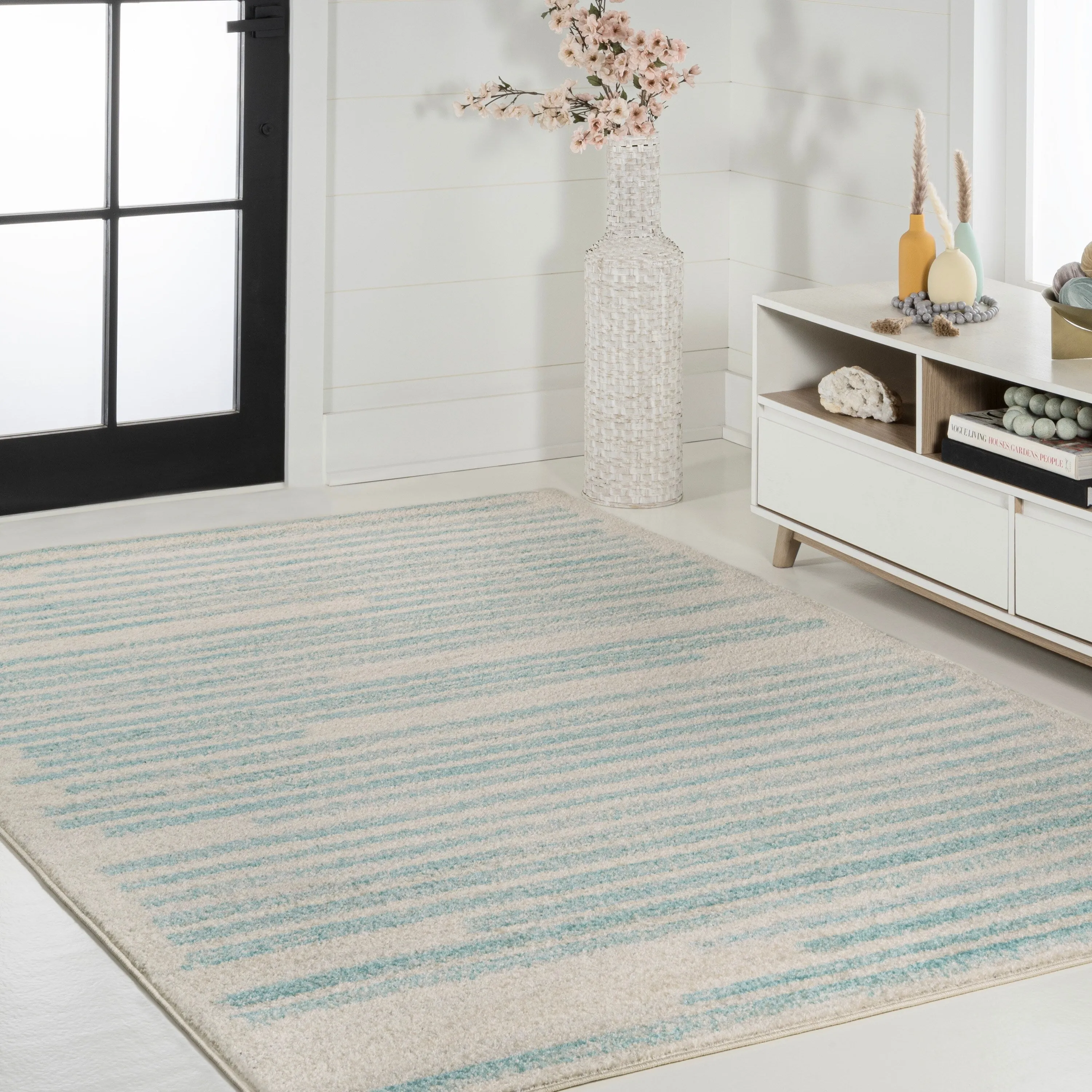 JONATHAN Y Aksil Modern Berber Stripe Area Rug
