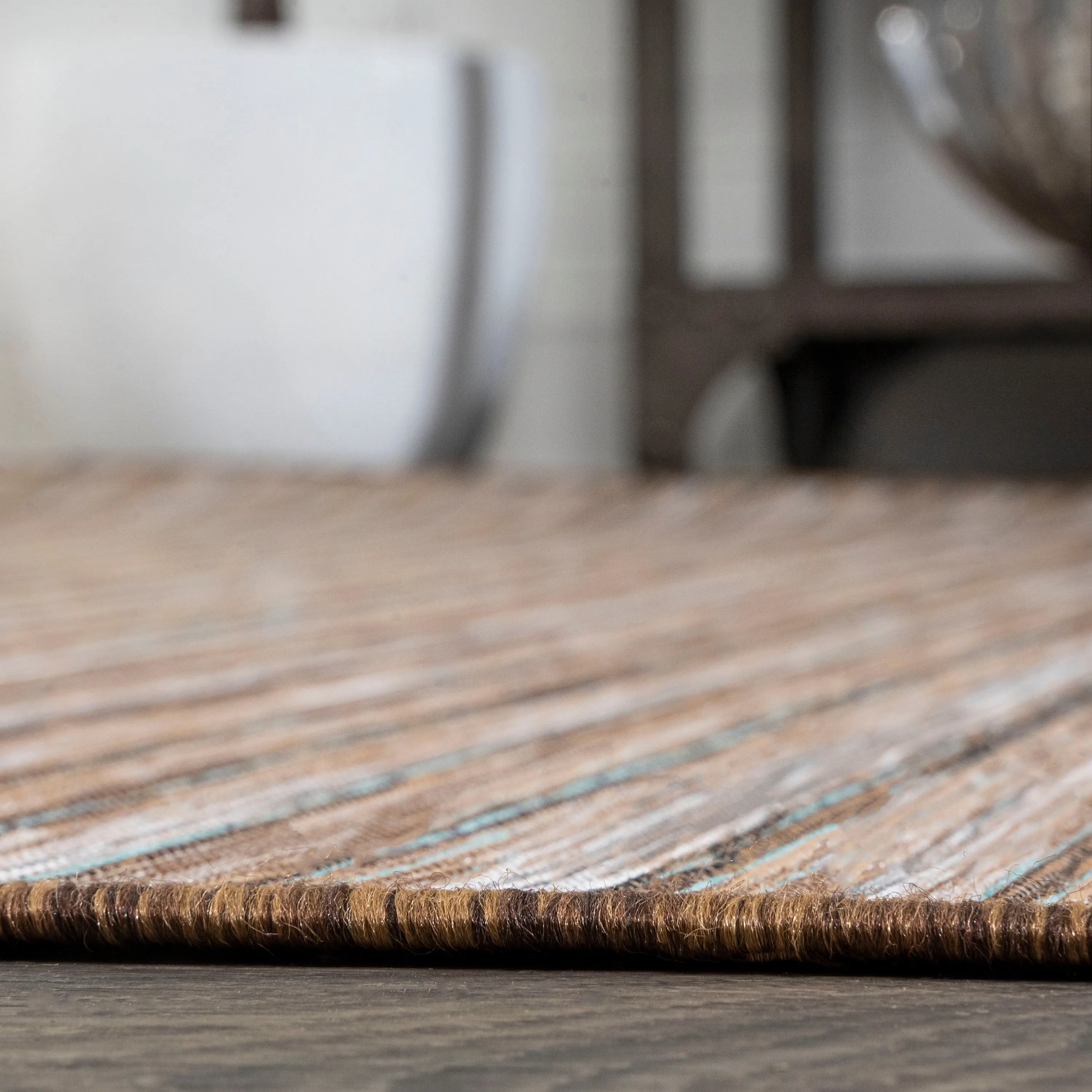 JONATHAN Y Alanya Modern Farmhouse Pinstripe Area Rug