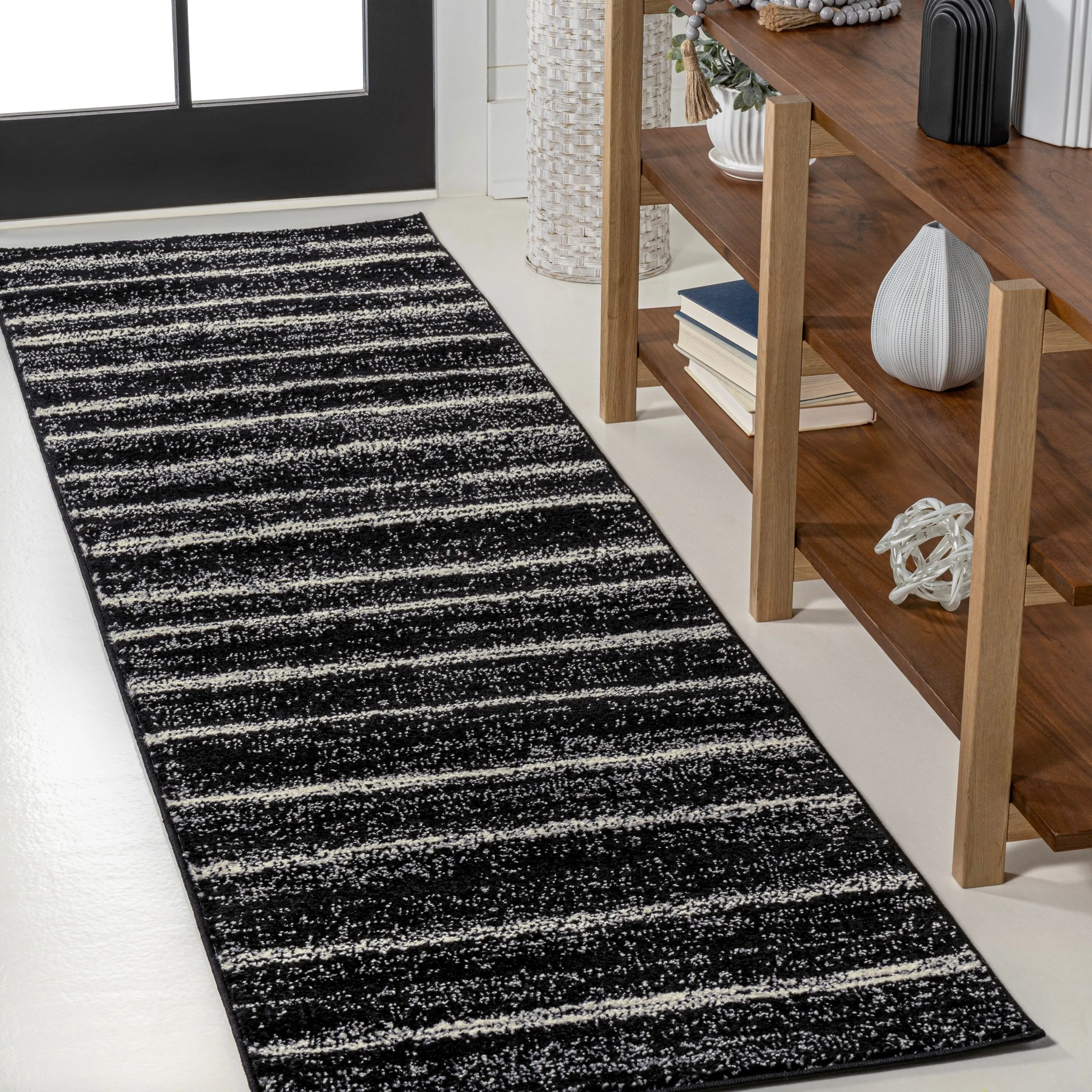 JONATHAN Y Alia Minimalist Stripe Area Rug