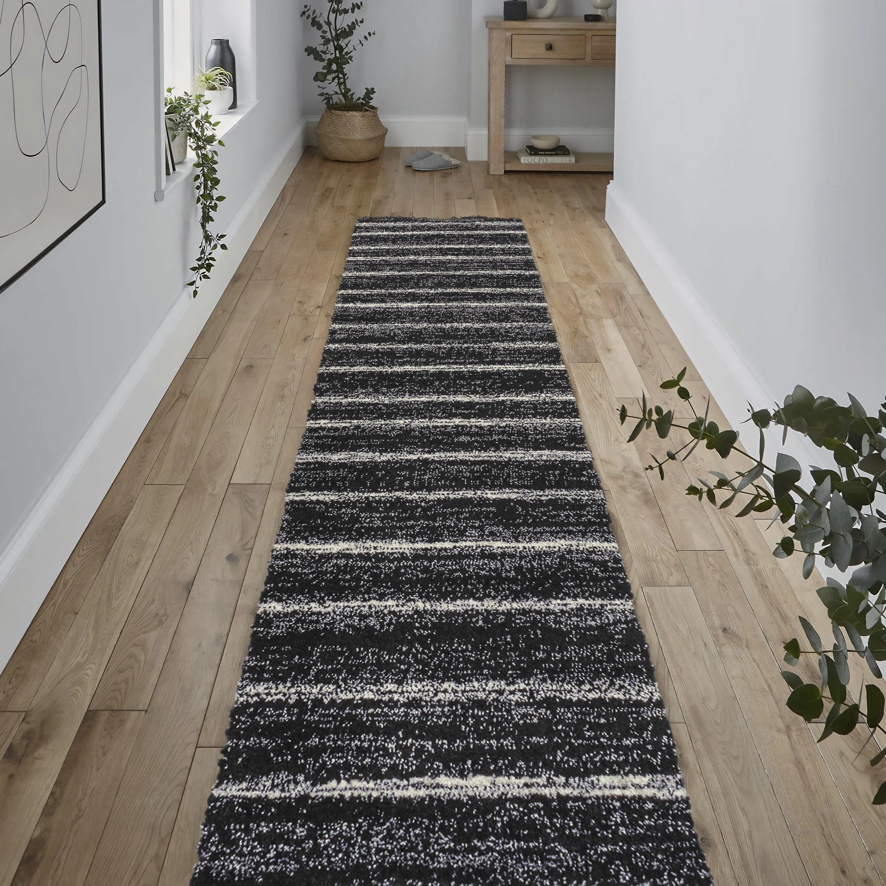 JONATHAN Y Alia Minimalist Stripe Area Rug