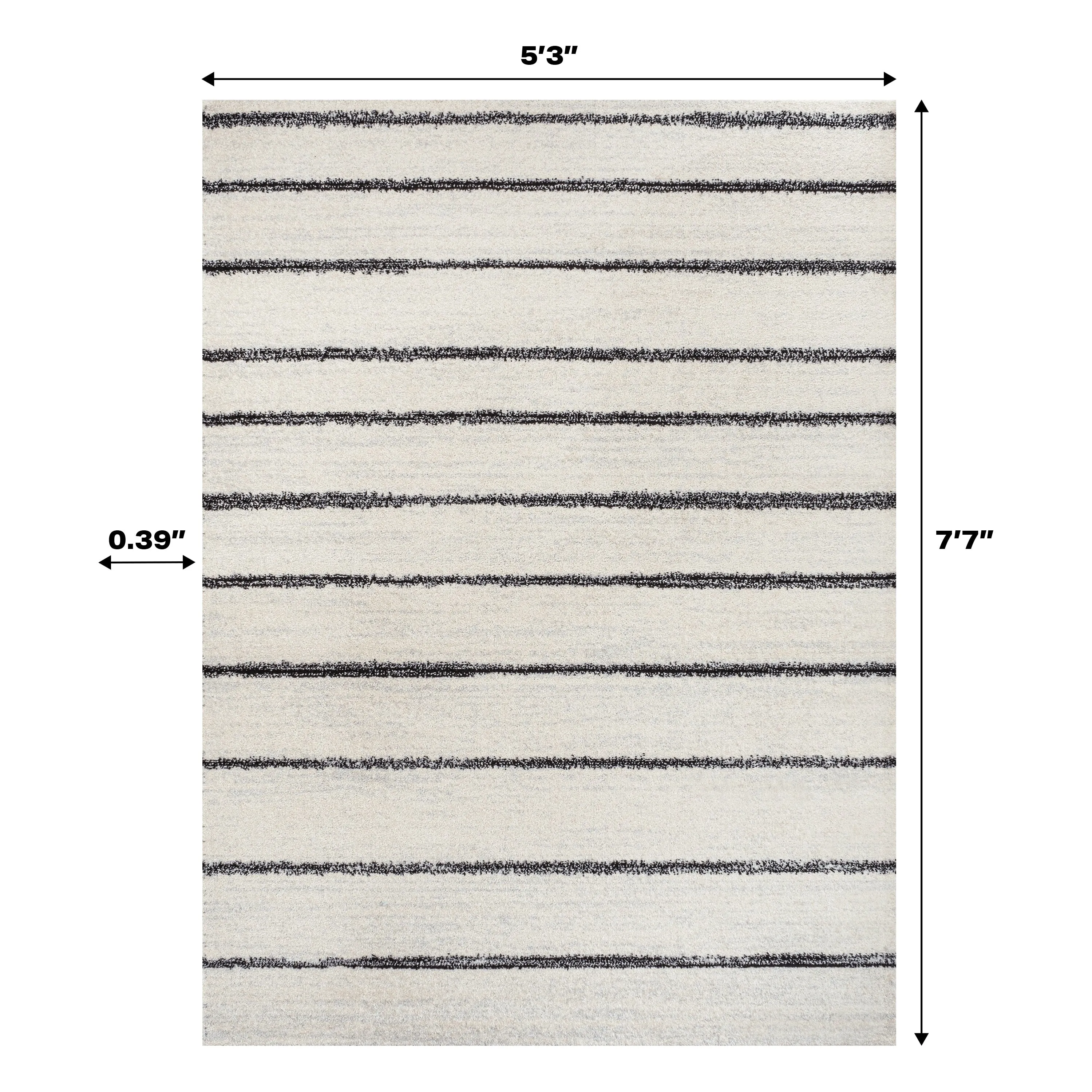 JONATHAN Y Alia Minimalist Stripe Area Rug