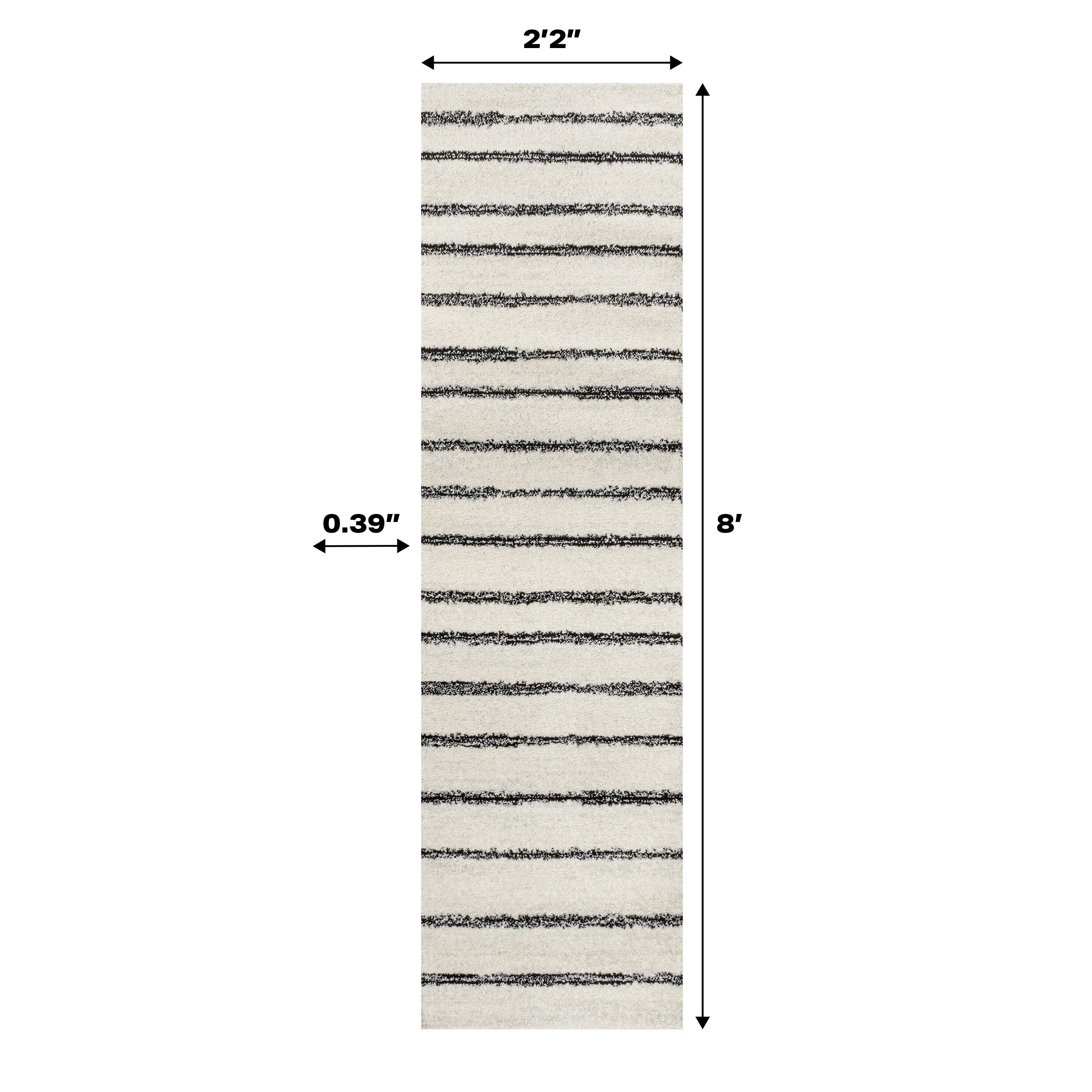 JONATHAN Y Alia Minimalist Stripe Area Rug