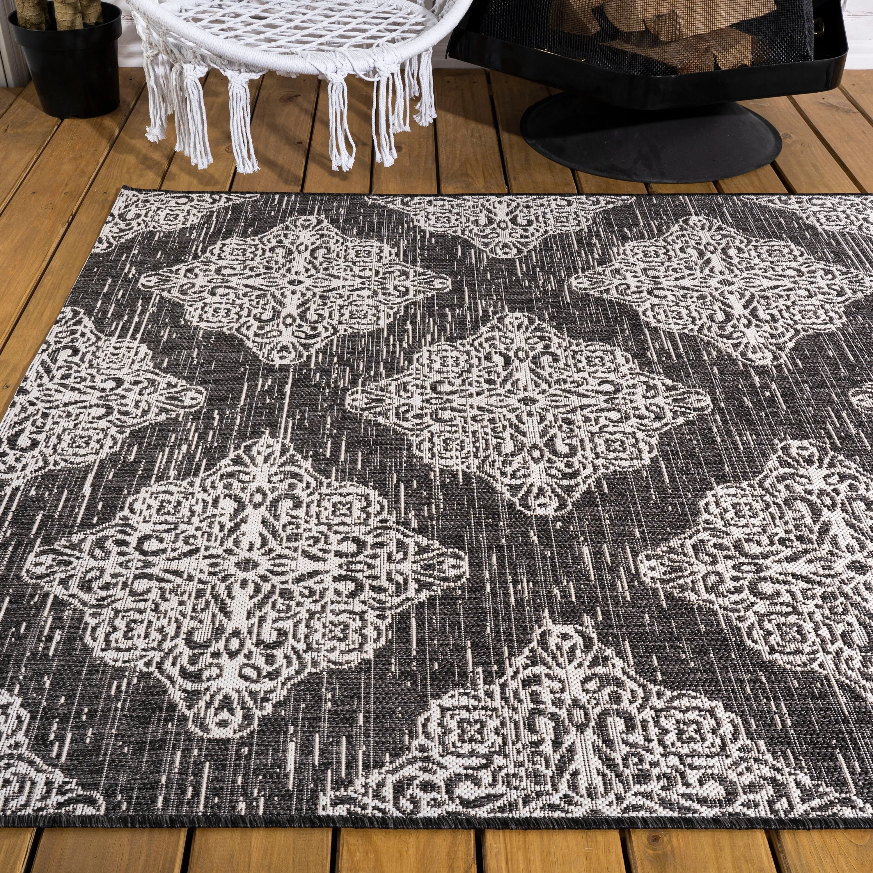 JONATHAN Y Arabesque Ornate Medallions Indoor/Outdoor Area Rug