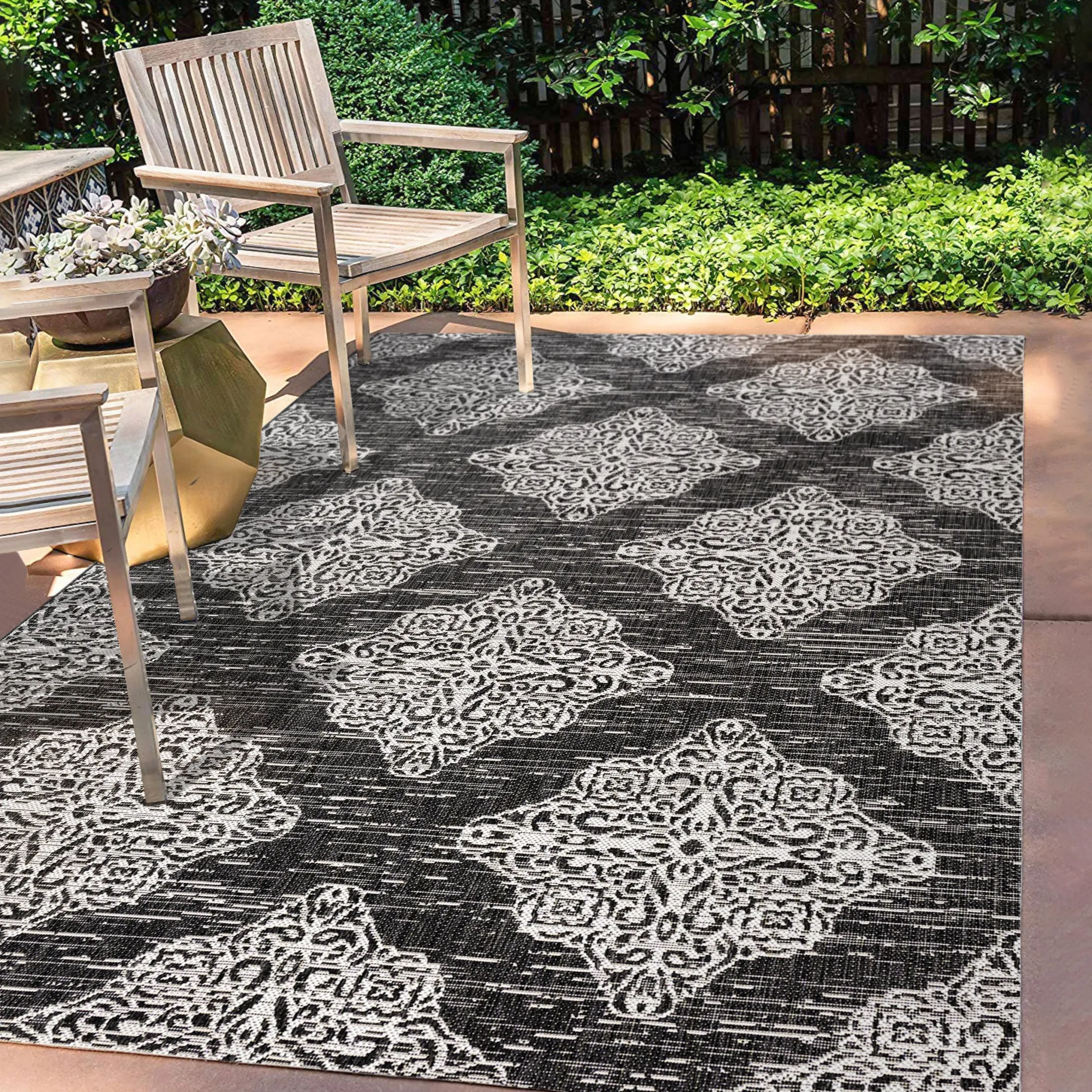 JONATHAN Y Arabesque Ornate Medallions Indoor/Outdoor Area Rug