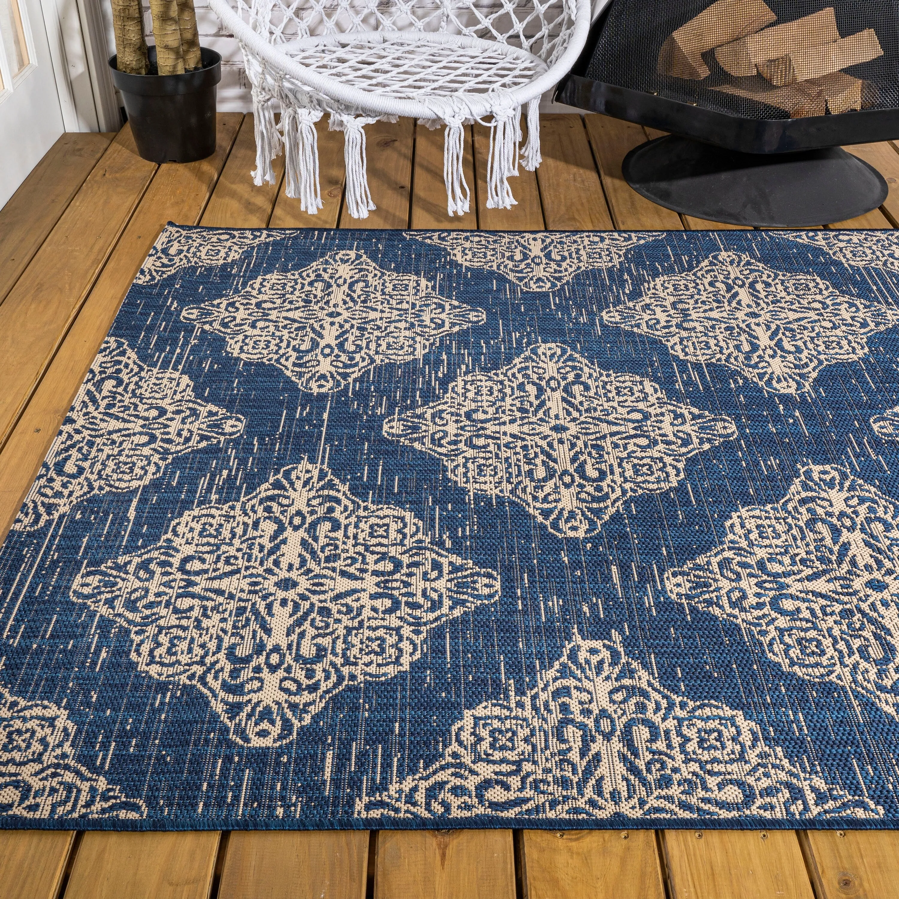 JONATHAN Y Arabesque Ornate Medallions Indoor/Outdoor Area Rug