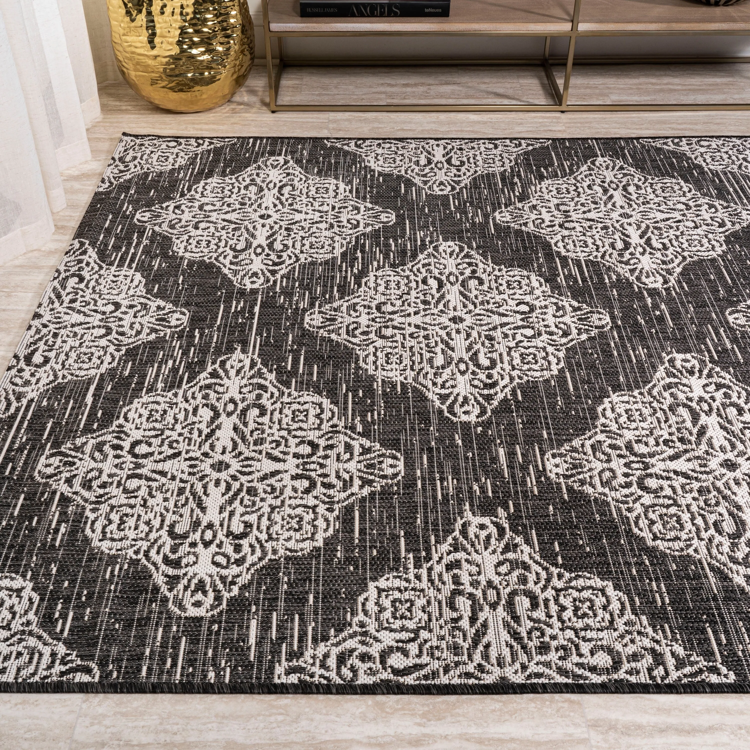 JONATHAN Y Arabesque Ornate Medallions Indoor/Outdoor Area Rug