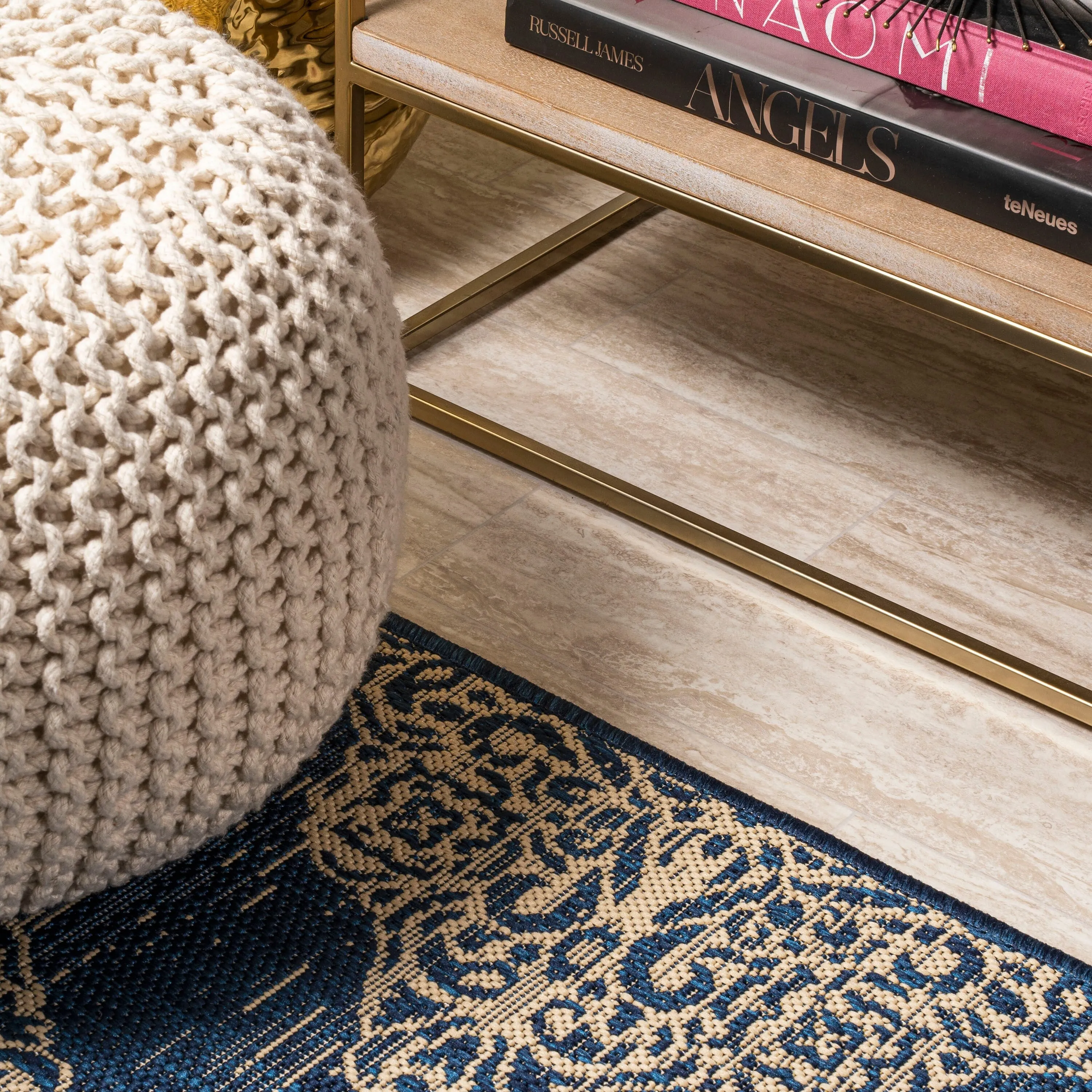 JONATHAN Y Arabesque Ornate Medallions Indoor/Outdoor Area Rug