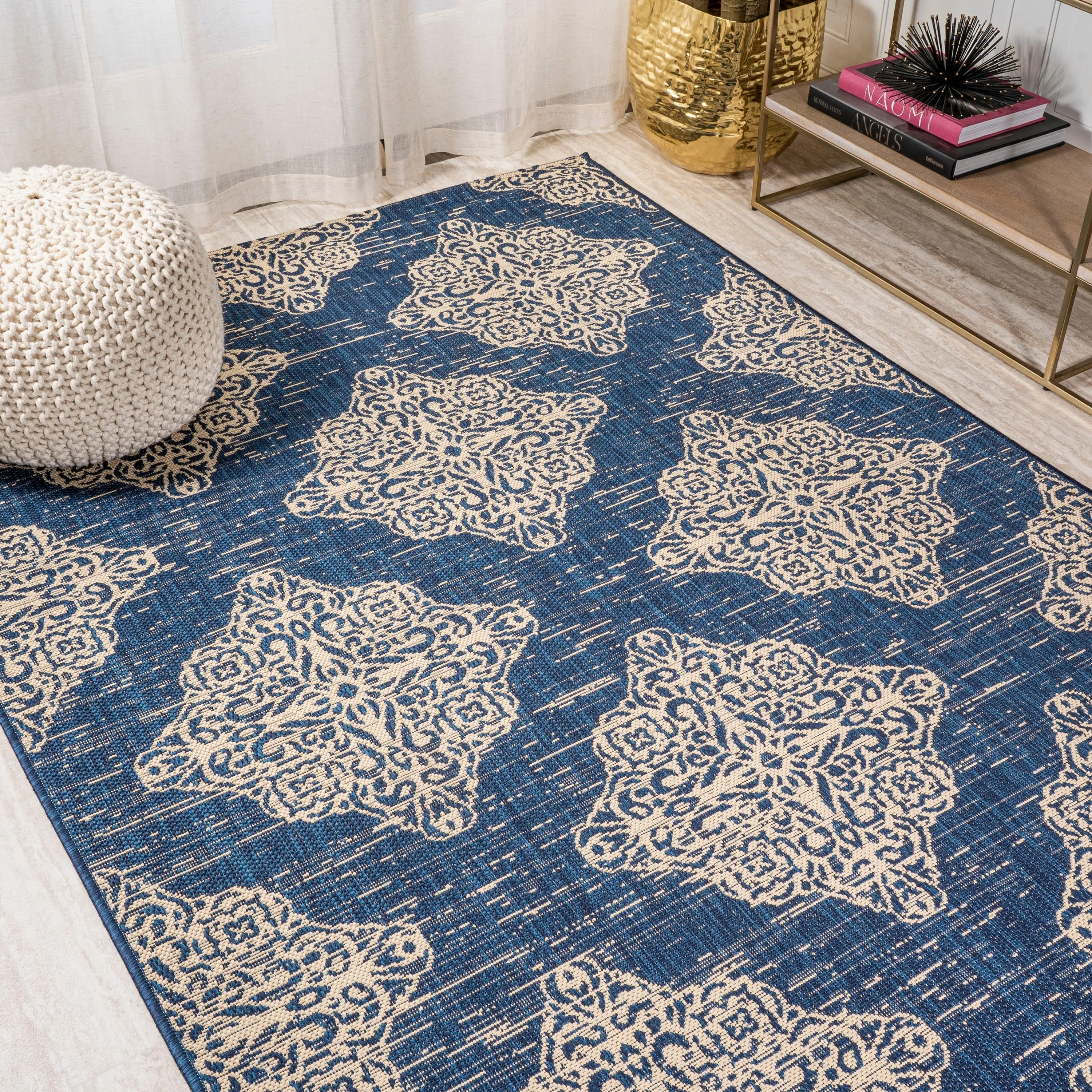 JONATHAN Y Arabesque Ornate Medallions Indoor/Outdoor Area Rug