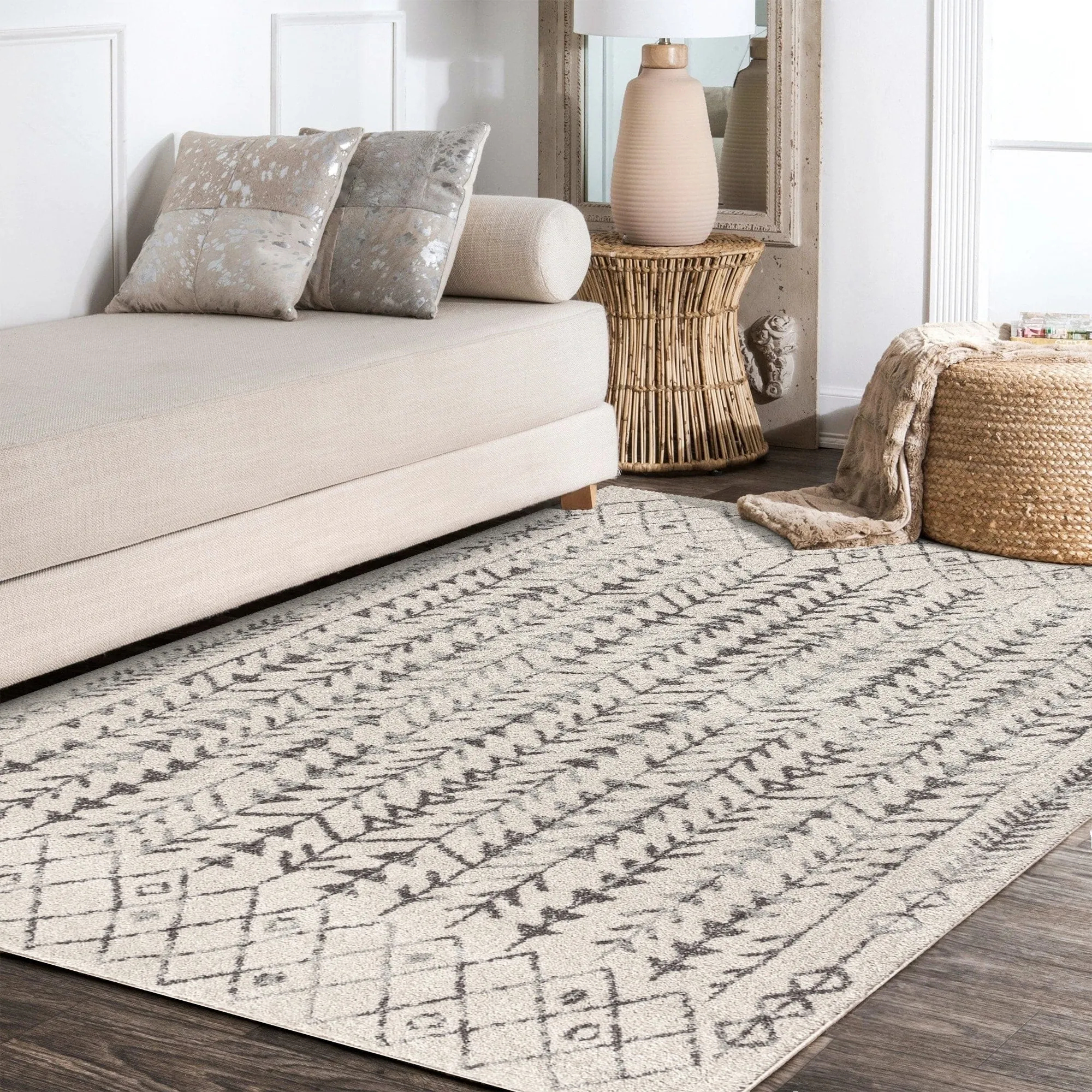JONATHAN Y Asilah Moroccan Geometric Area Rug