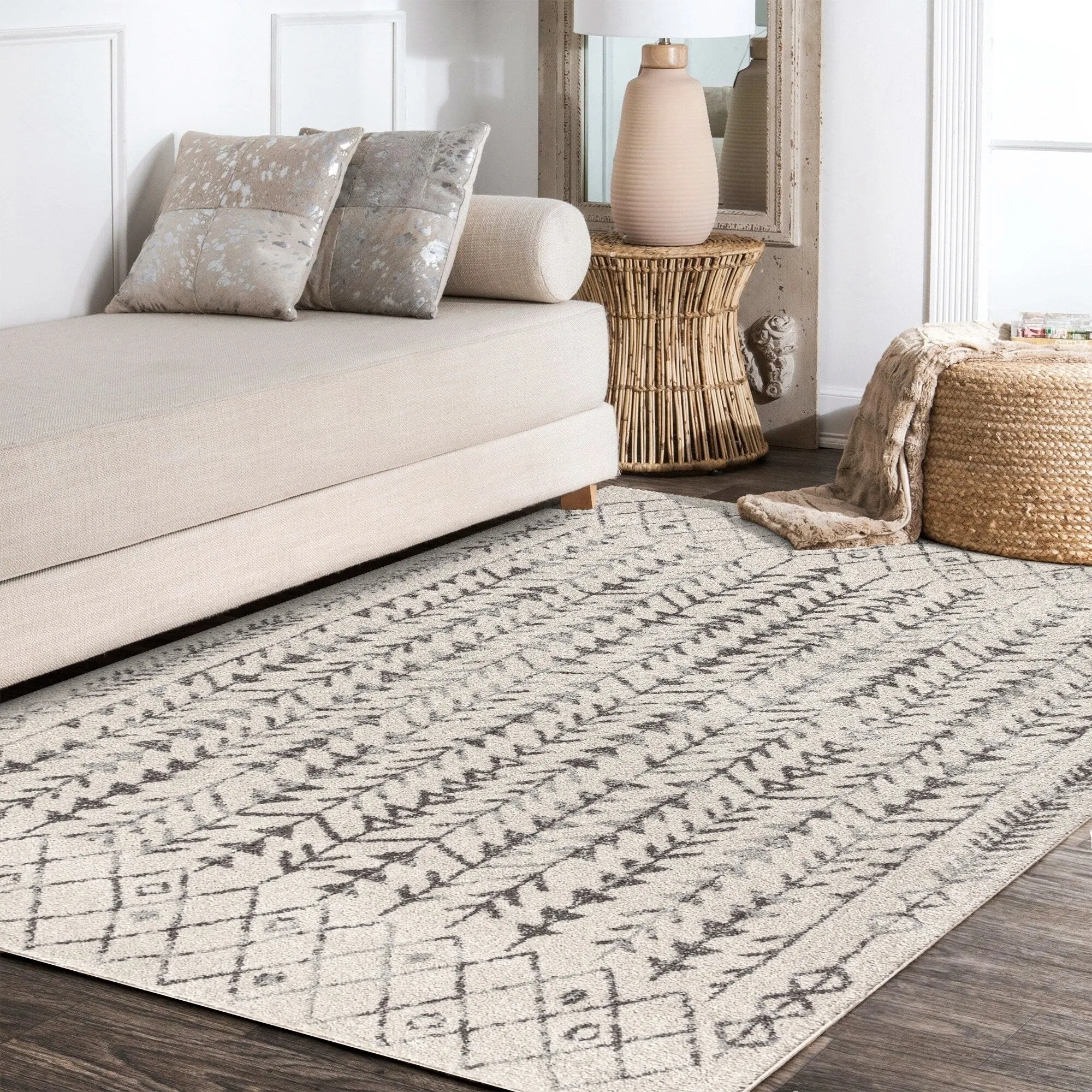 JONATHAN Y Asilah Moroccan Geometric Area Rug