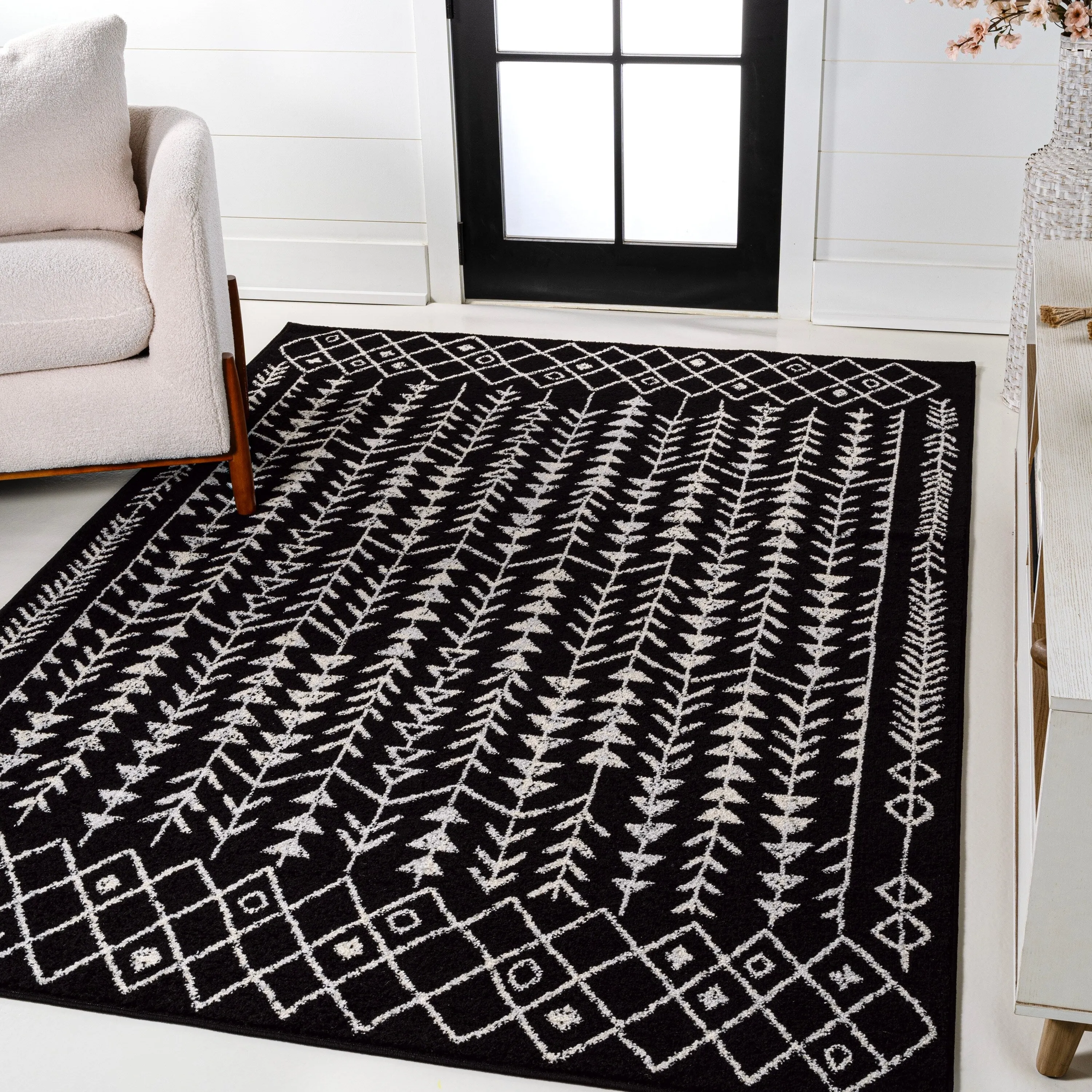 JONATHAN Y Asilah Moroccan Geometric Area Rug