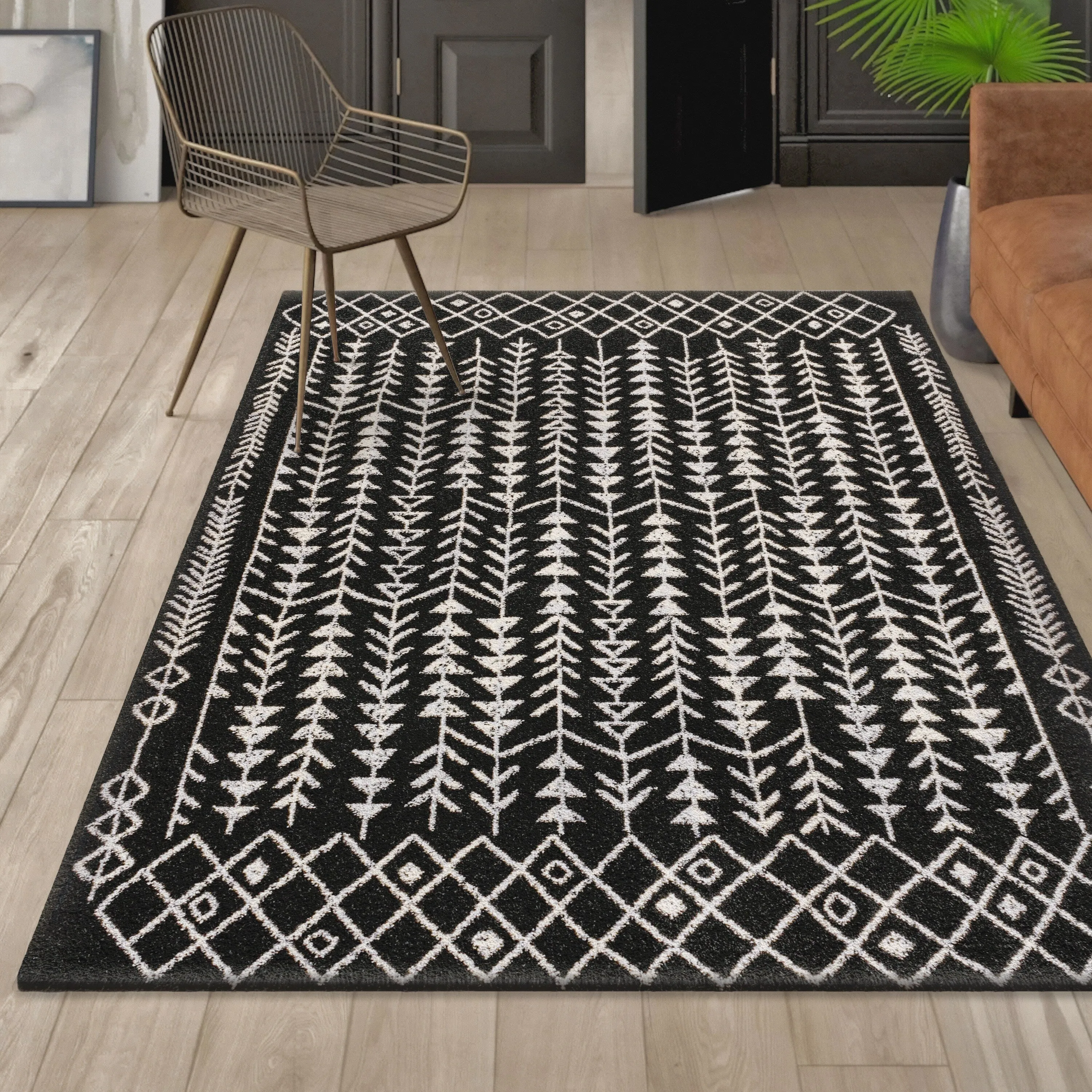JONATHAN Y Asilah Moroccan Geometric Area Rug