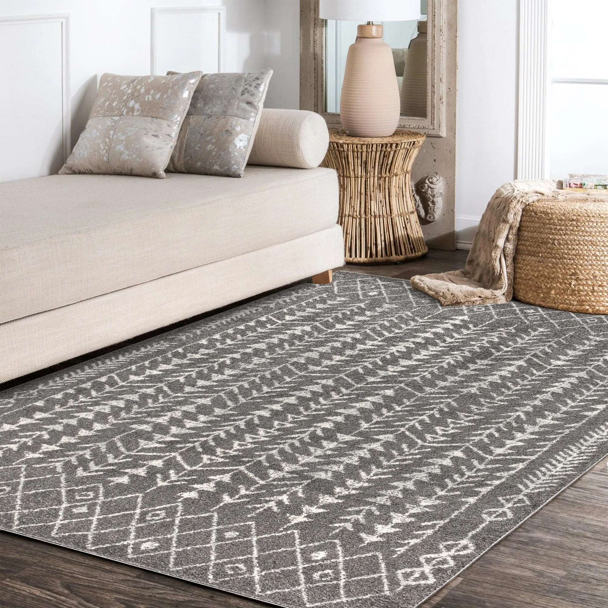 JONATHAN Y Asilah Moroccan Geometric Area Rug