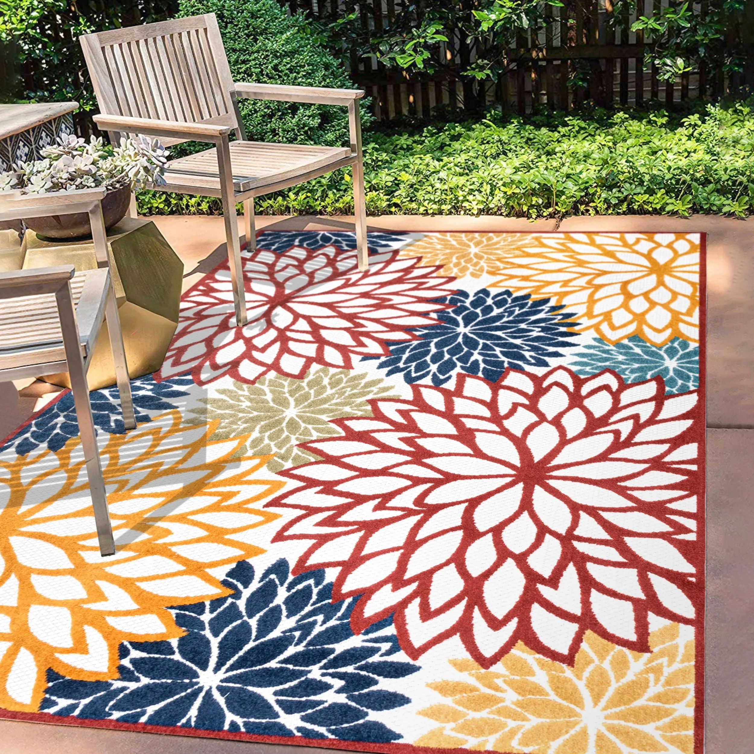 JONATHAN Y Atrani Floral Indoor/Outdoor Area Rug