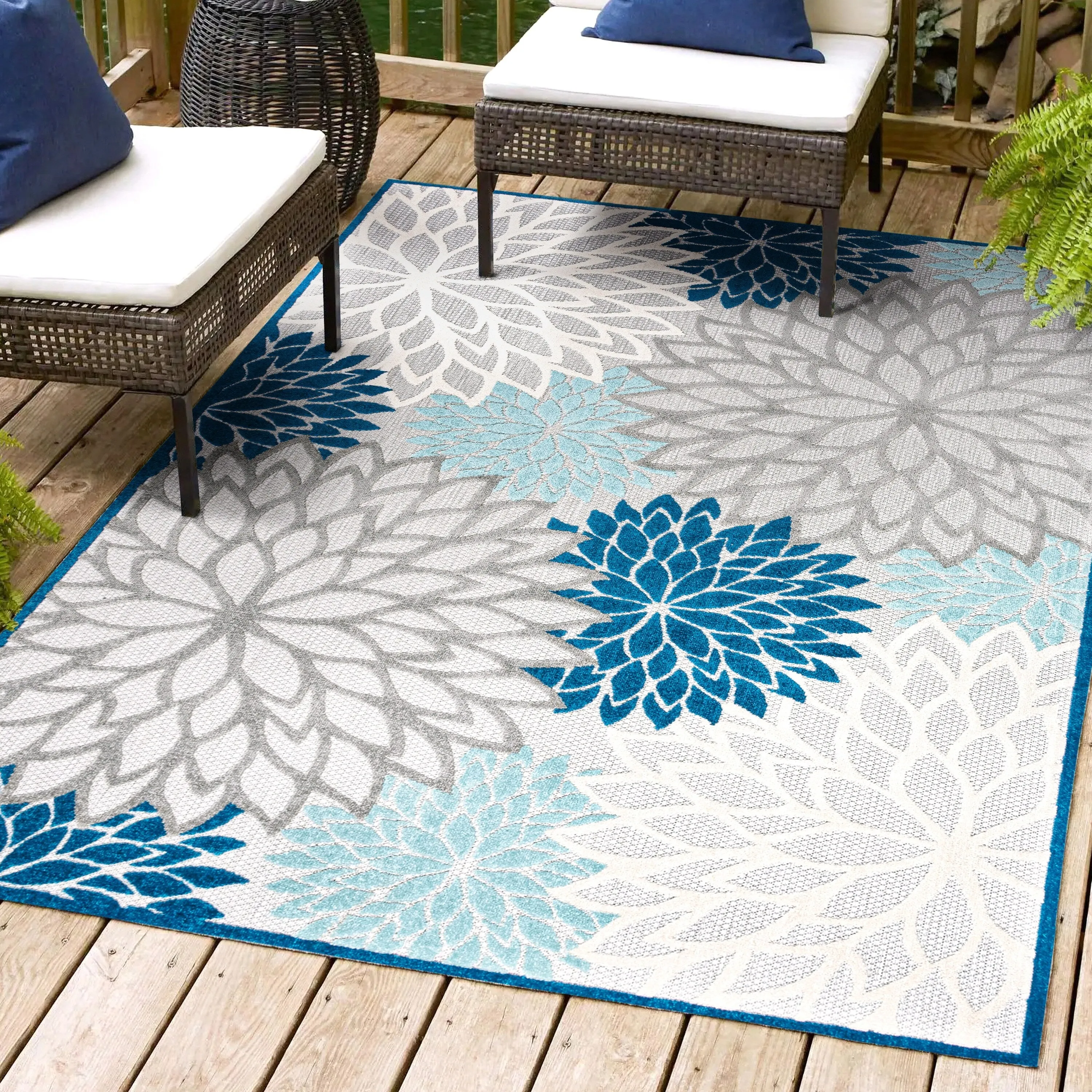 JONATHAN Y Atrani Floral Indoor/Outdoor Area Rug