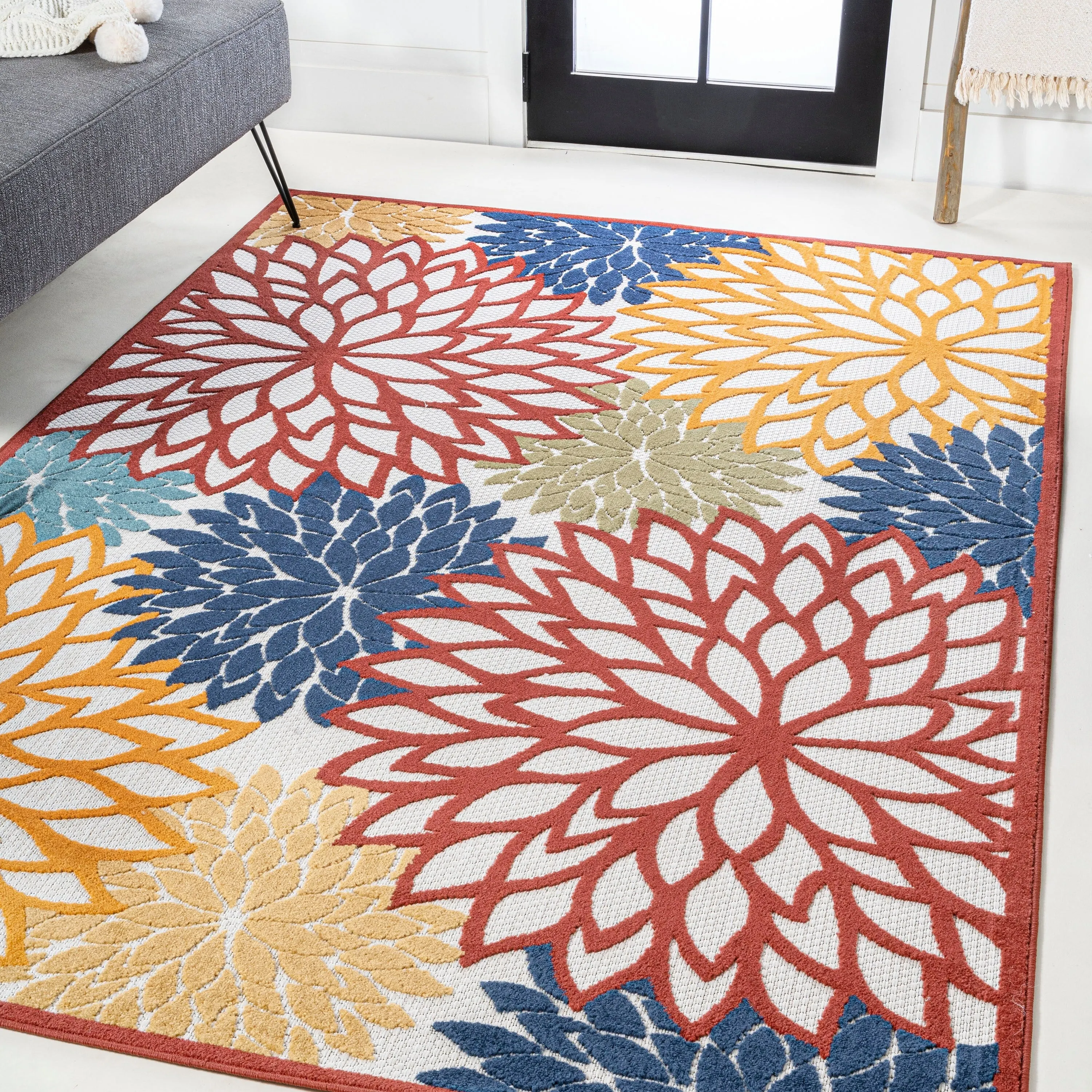 JONATHAN Y Atrani Floral Indoor/Outdoor Area Rug