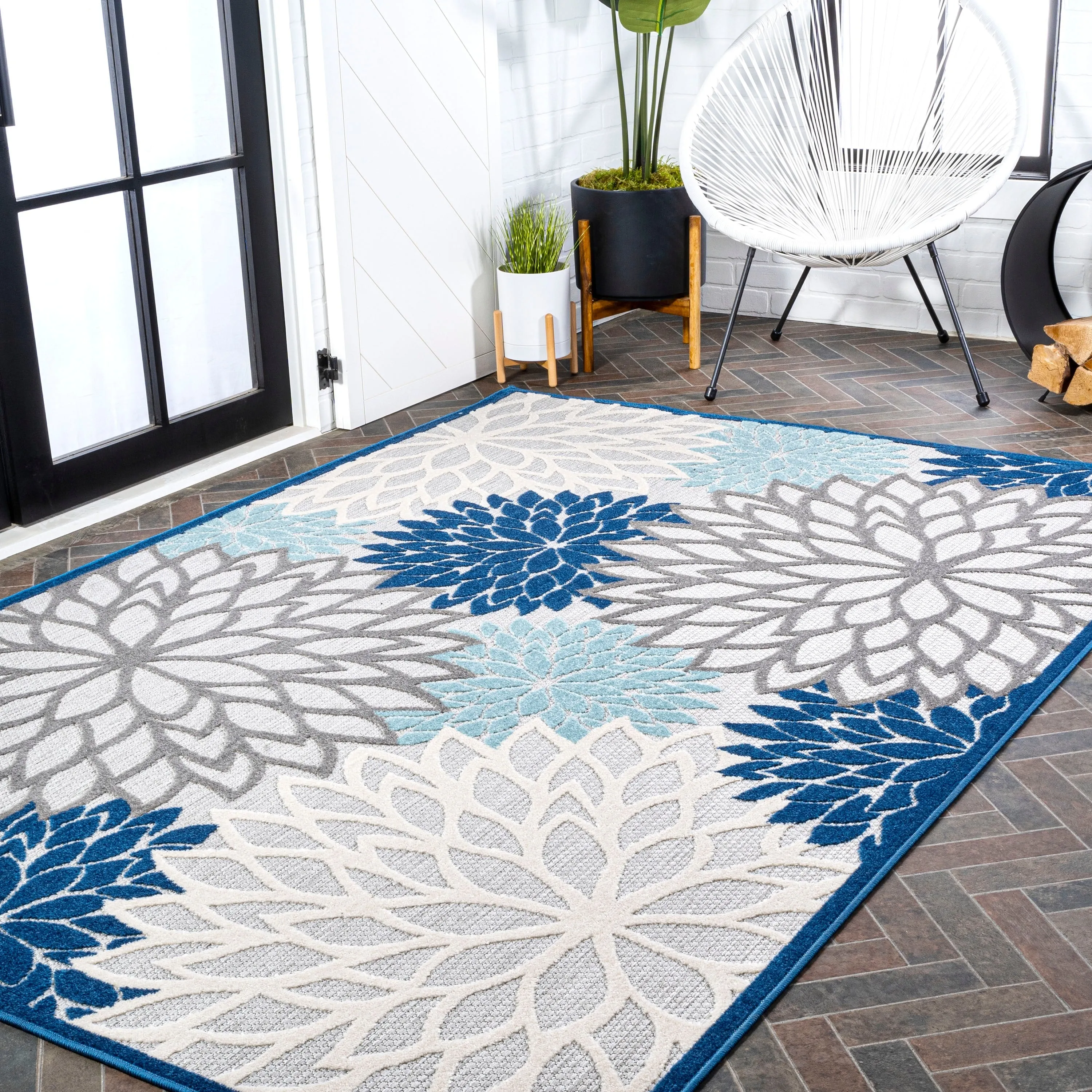 JONATHAN Y Atrani Floral Indoor/Outdoor Area Rug