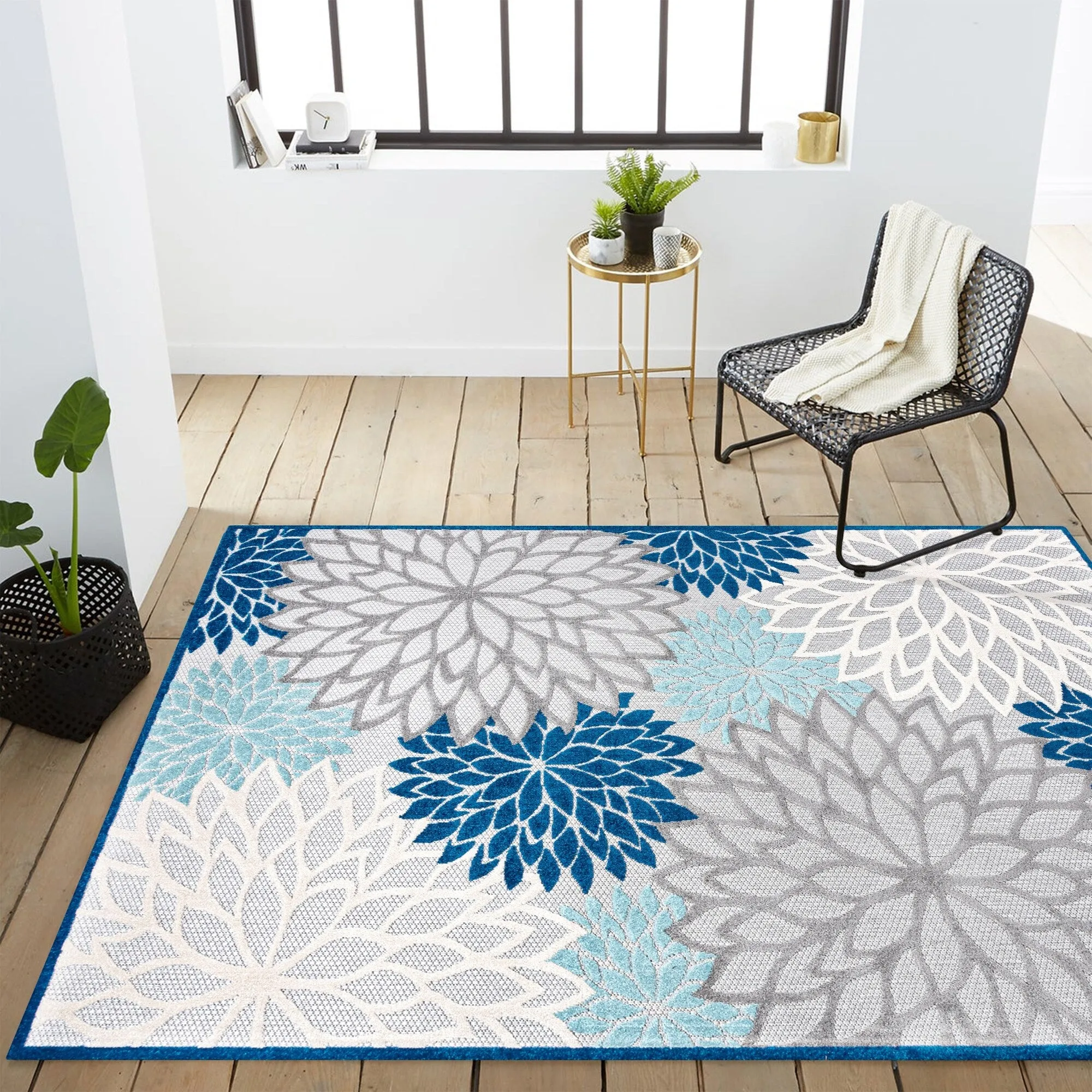 JONATHAN Y Atrani Floral Indoor/Outdoor Area Rug