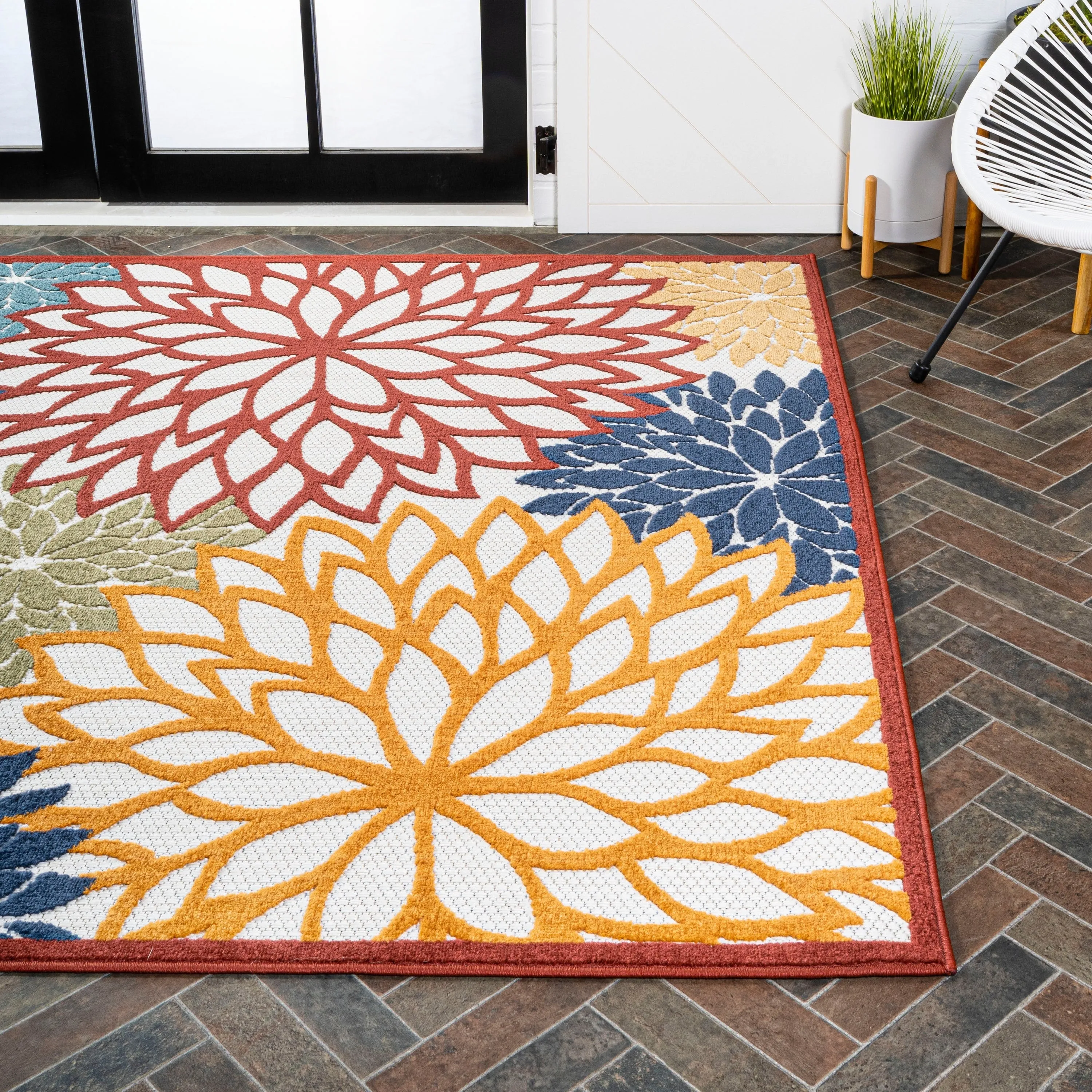 JONATHAN Y Atrani Floral Indoor/Outdoor Area Rug