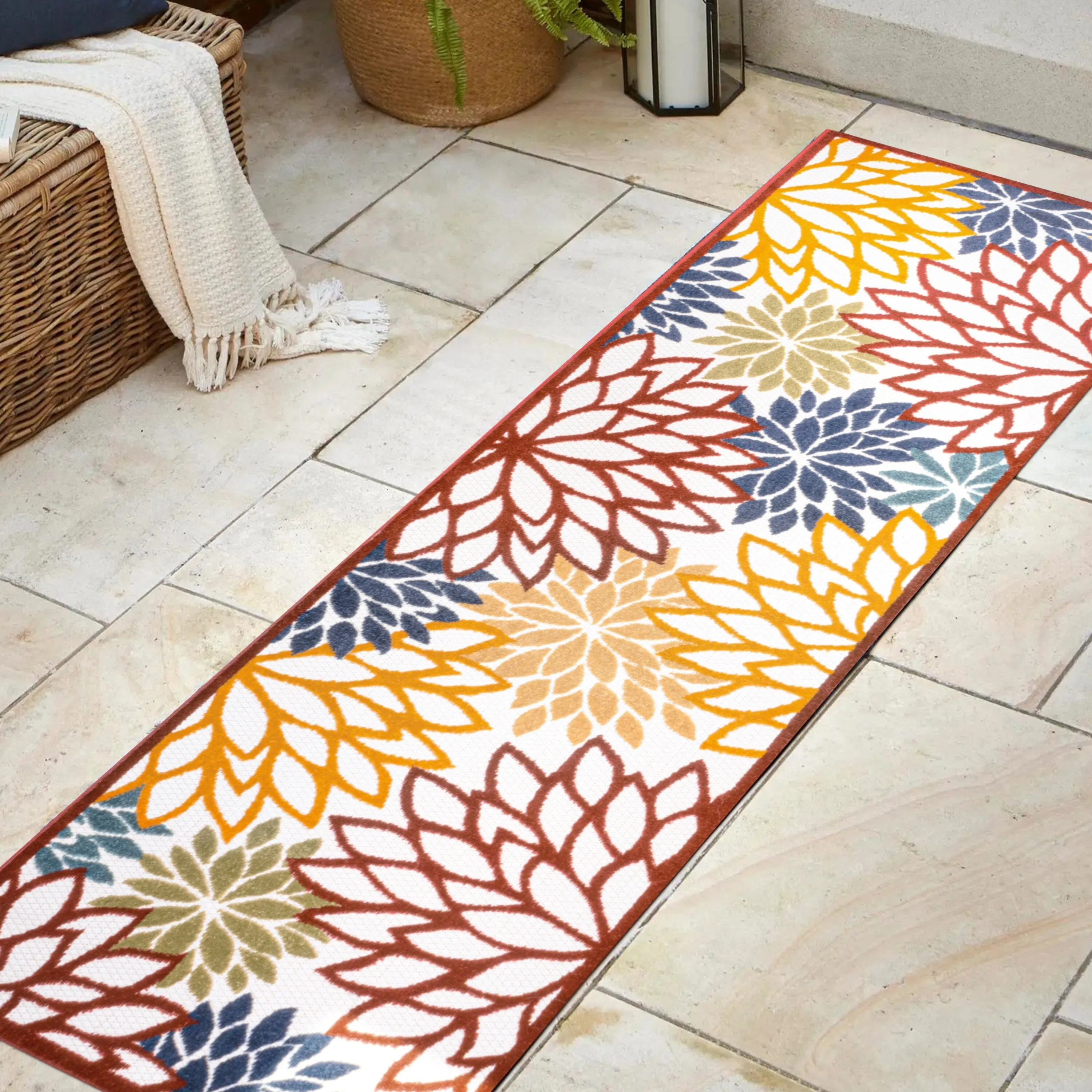 JONATHAN Y Atrani Floral Indoor/Outdoor Area Rug
