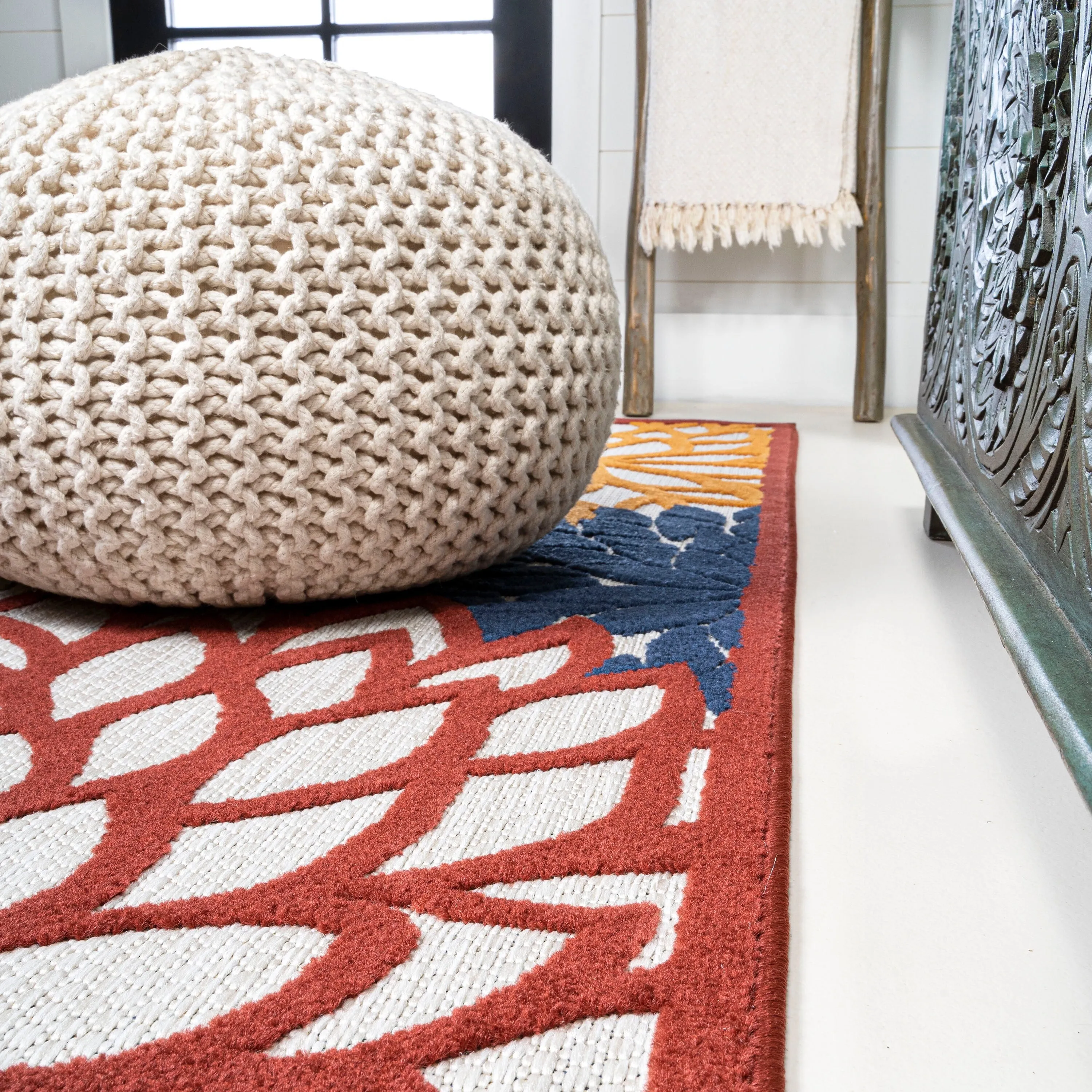 JONATHAN Y Atrani Floral Indoor/Outdoor Area Rug