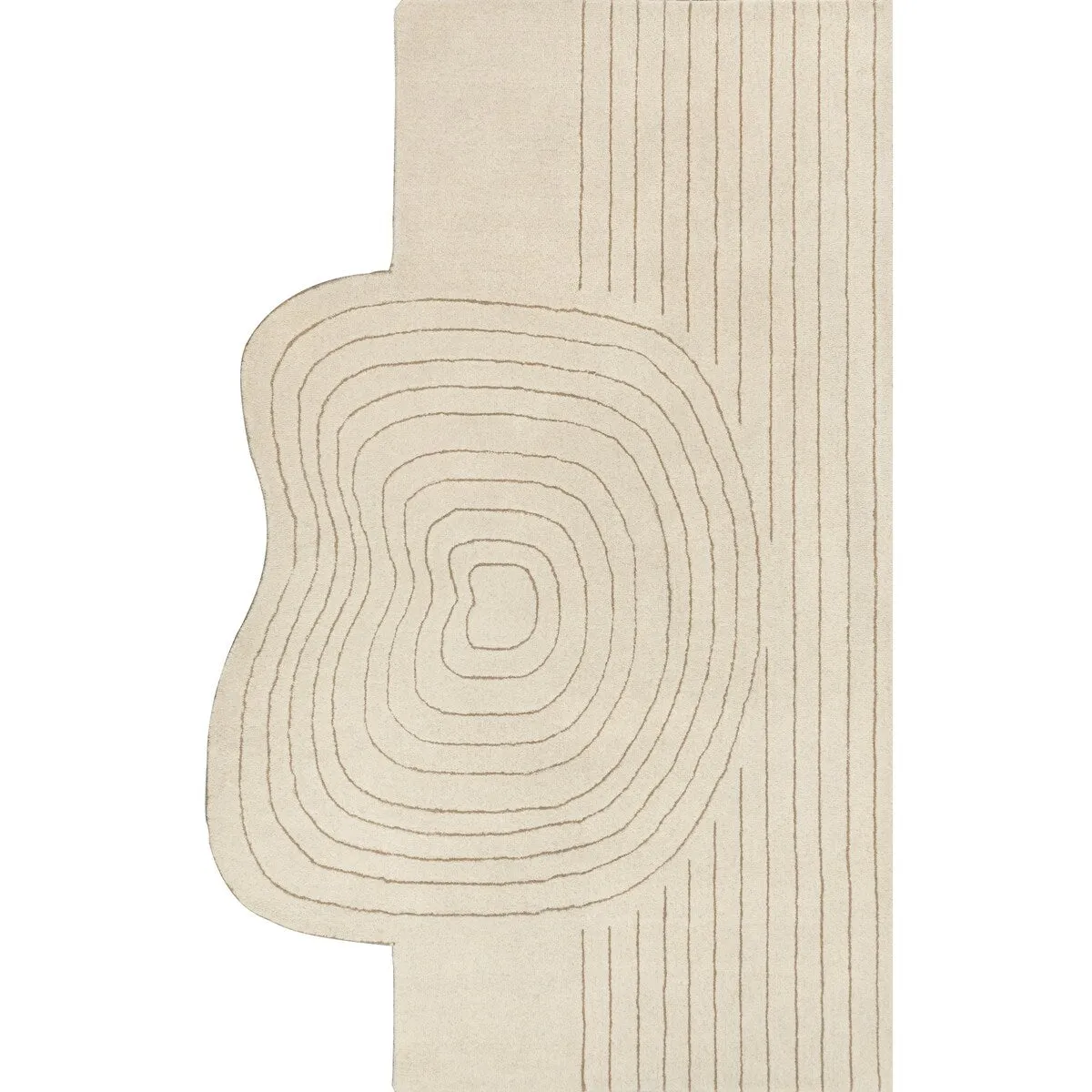 JONATHAN Y Bean Bohemian Abstract Striped Handwoven Wool Area Rug