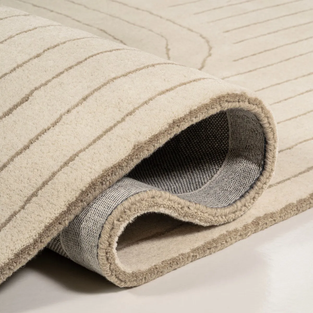 JONATHAN Y Bean Bohemian Abstract Striped Handwoven Wool Area Rug