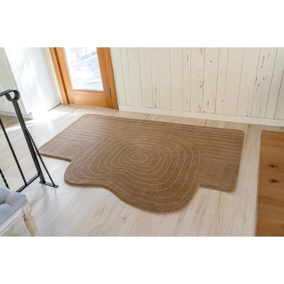 JONATHAN Y Bean Bohemian Abstract Striped Handwoven Wool Area Rug