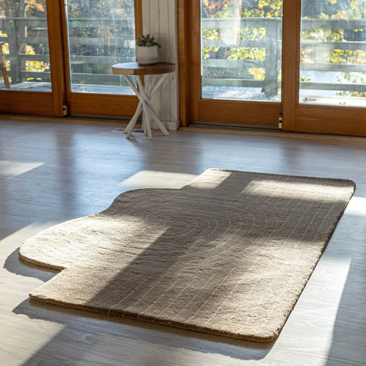 JONATHAN Y Bean Bohemian Abstract Striped Handwoven Wool Area Rug