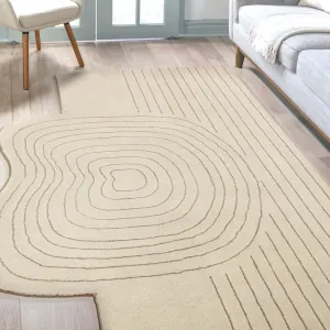 JONATHAN Y Bean Bohemian Abstract Striped Handwoven Wool Area Rug
