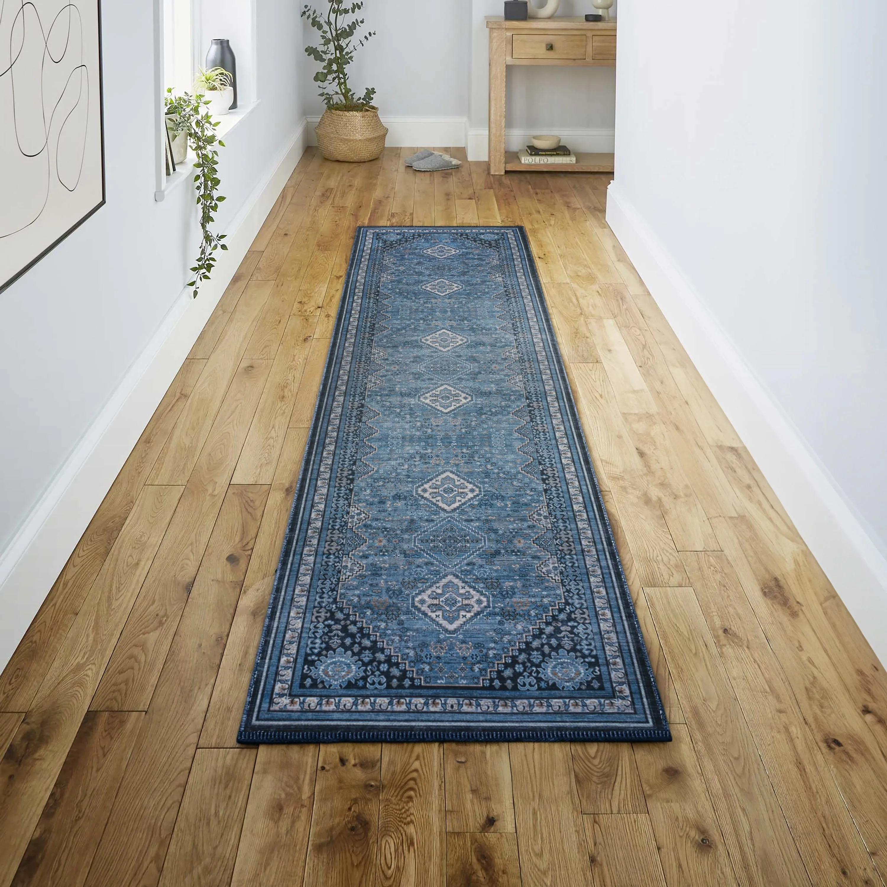 JONATHAN Y Didim Geometric Medallions Machine Washable Area Rug