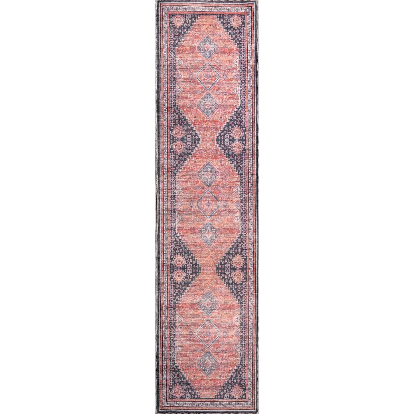 JONATHAN Y Didim Geometric Medallions Machine Washable Area Rug
