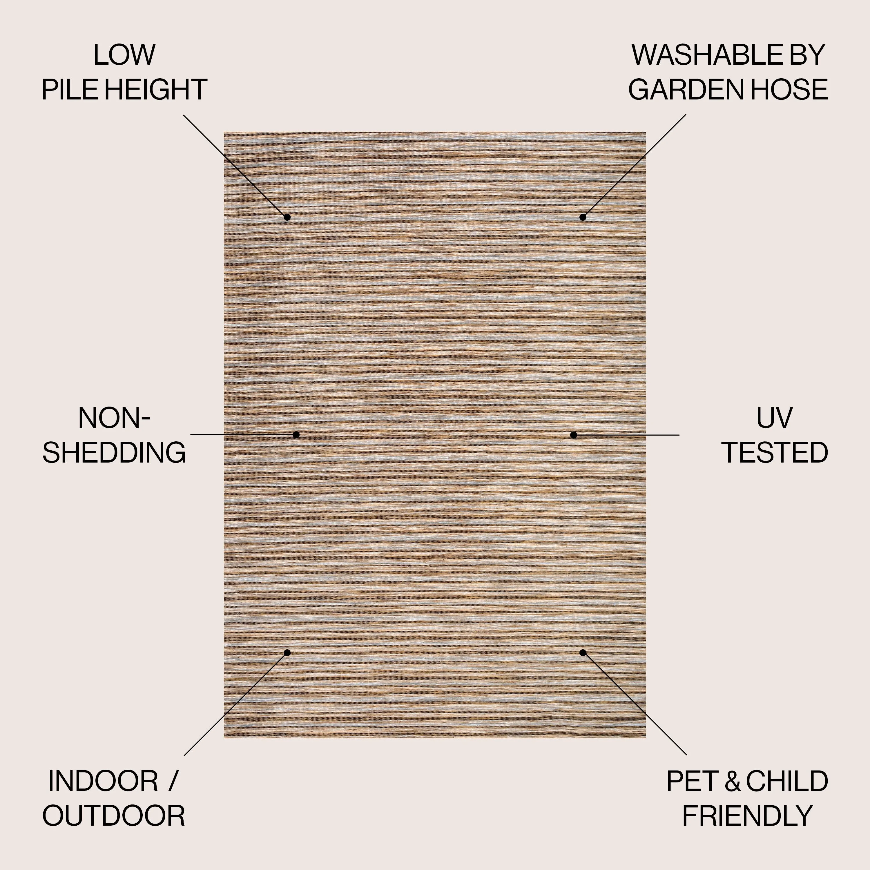 JONATHAN Y Finn Modern Farmhouse Pinstripe Area Rug