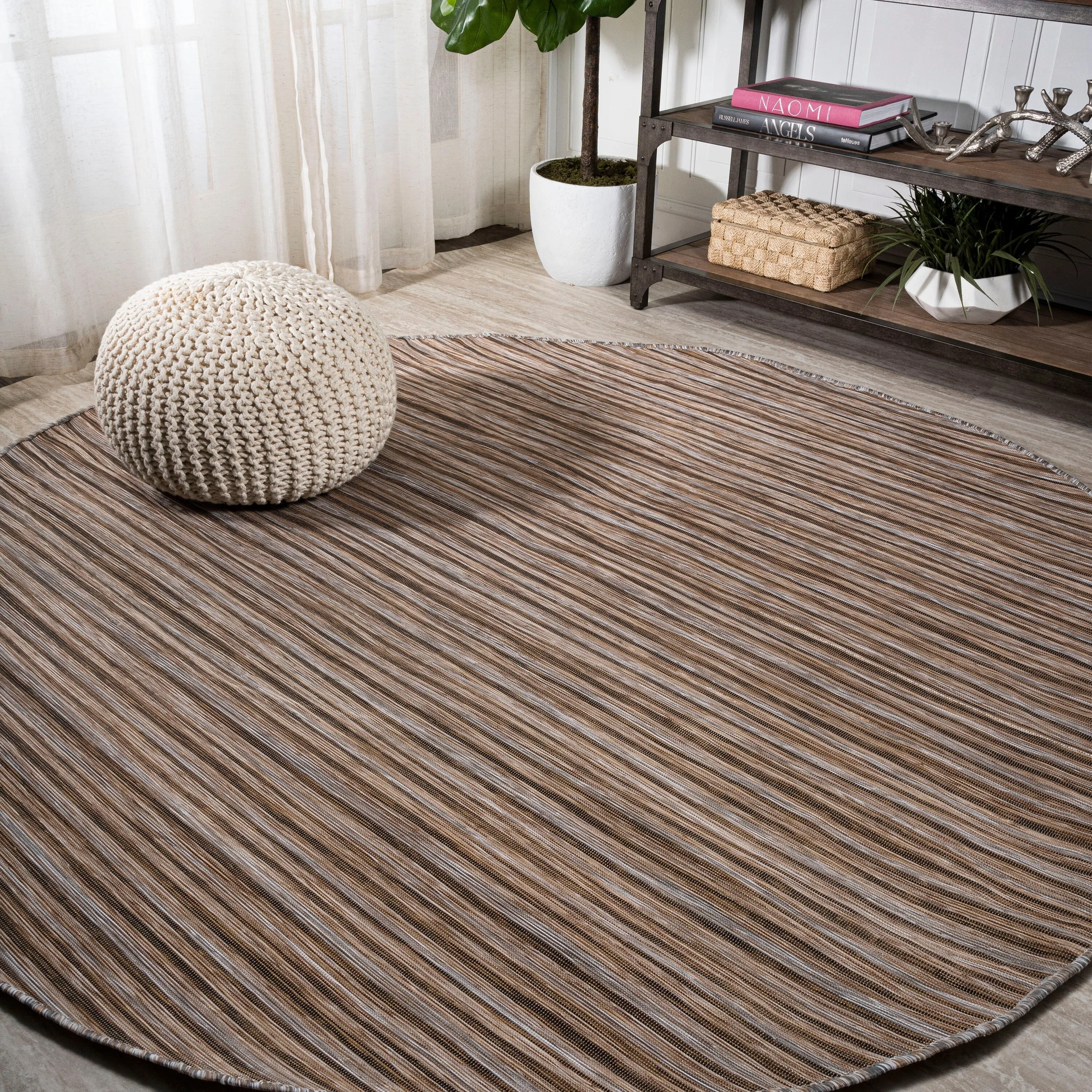 JONATHAN Y Finn Modern Farmhouse Pinstripe Area Rug