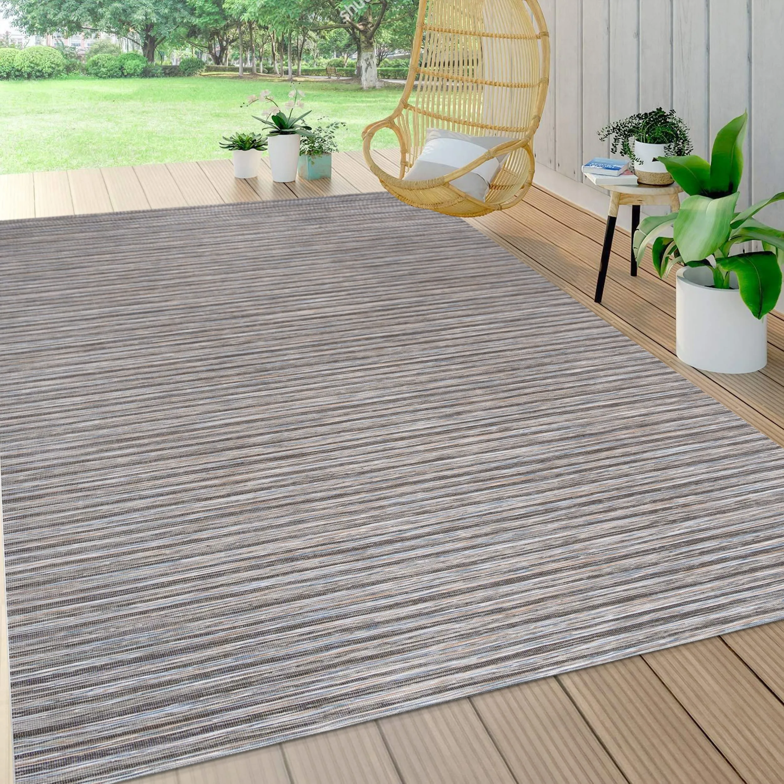 JONATHAN Y Finn Modern Farmhouse Pinstripe Area Rug