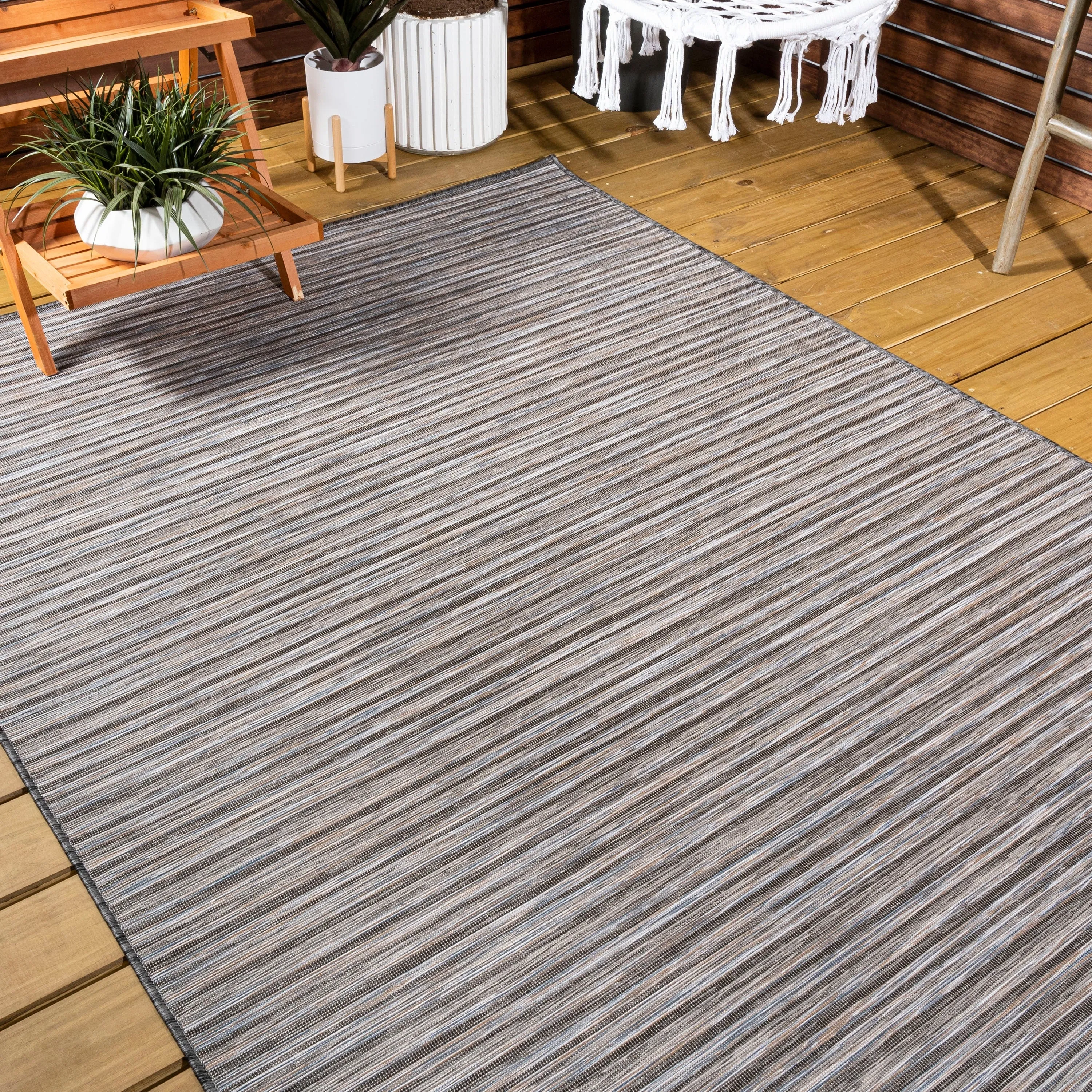 JONATHAN Y Finn Modern Farmhouse Pinstripe Area Rug