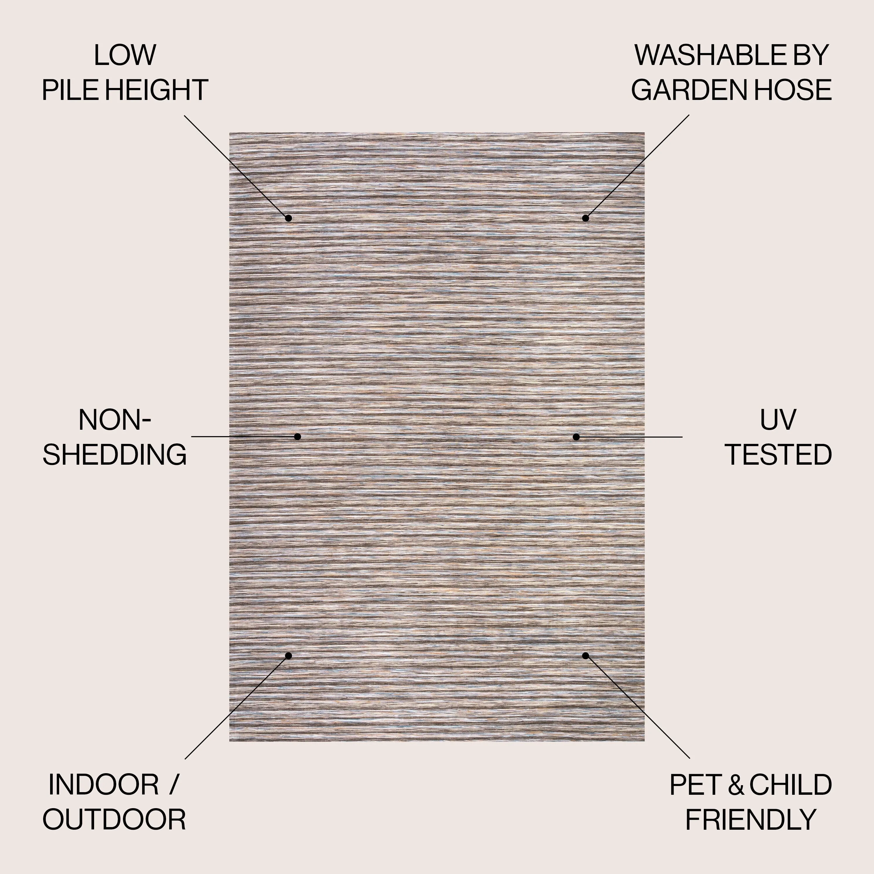 JONATHAN Y Finn Modern Farmhouse Pinstripe Area Rug