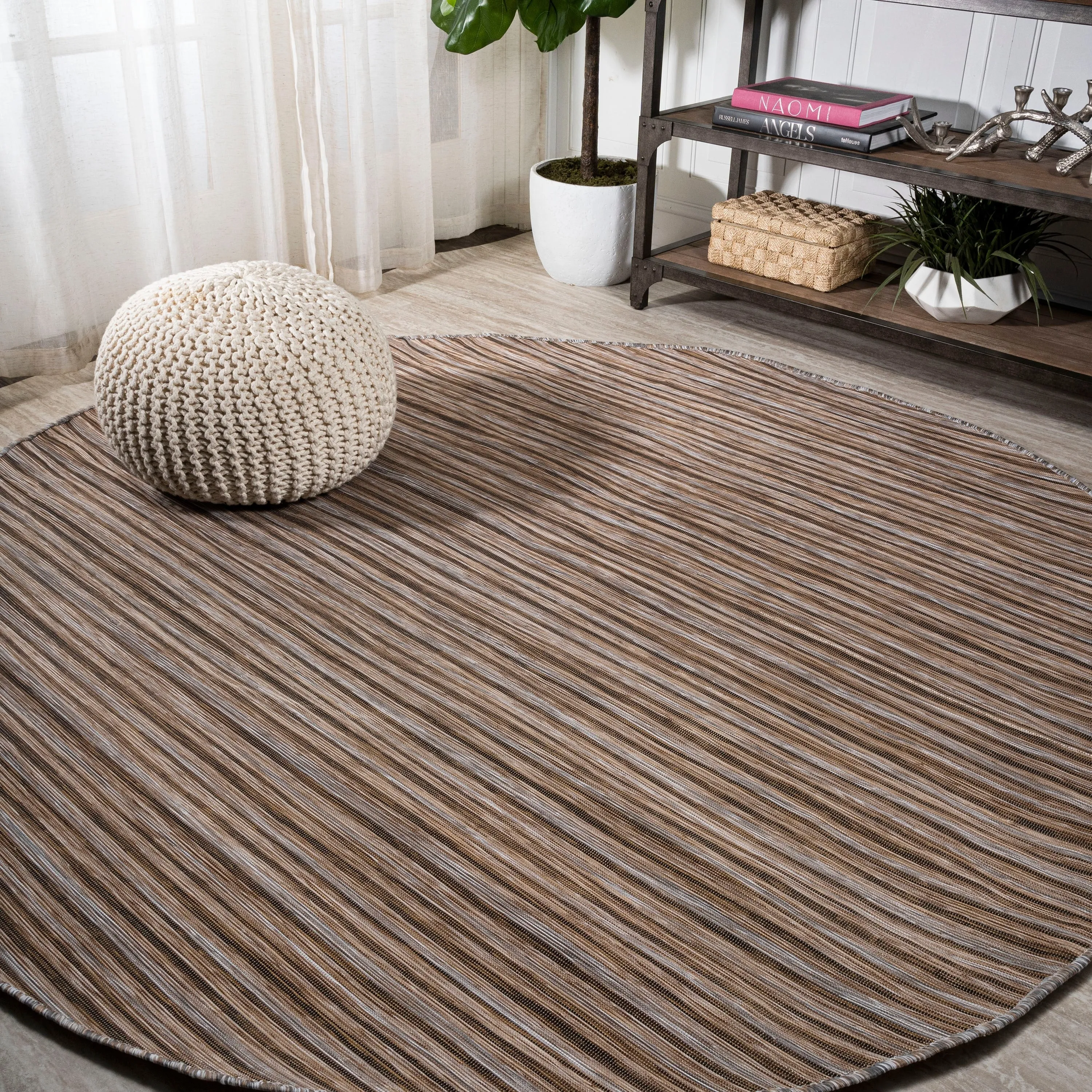 JONATHAN Y Finn Modern Farmhouse Pinstripe Area Rug
