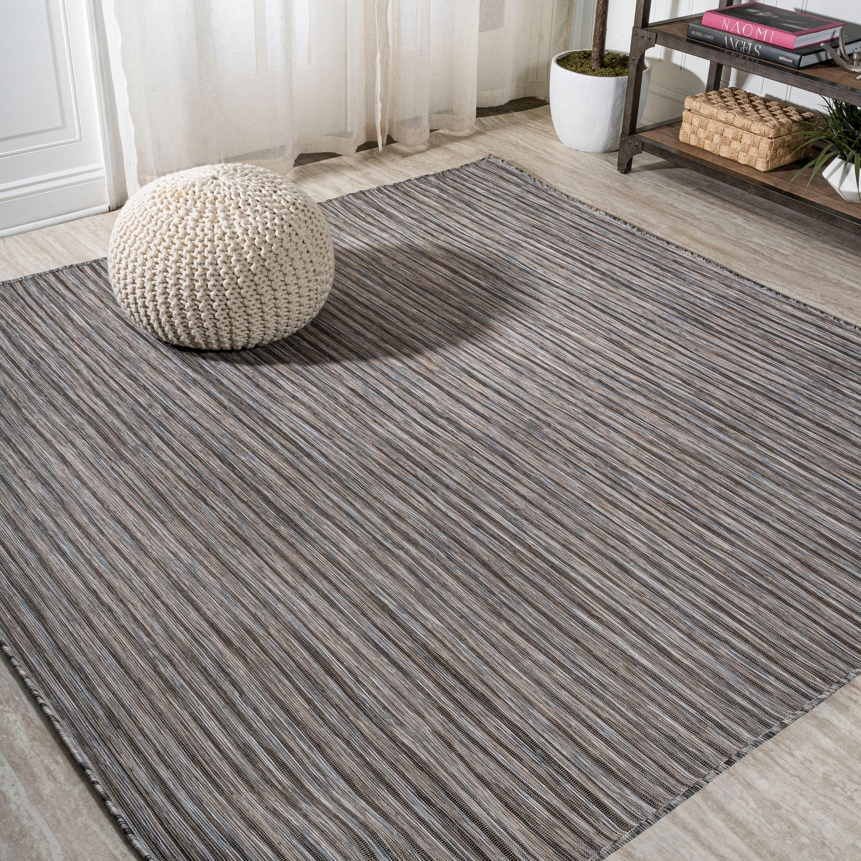 JONATHAN Y Finn Modern Farmhouse Pinstripe Area Rug
