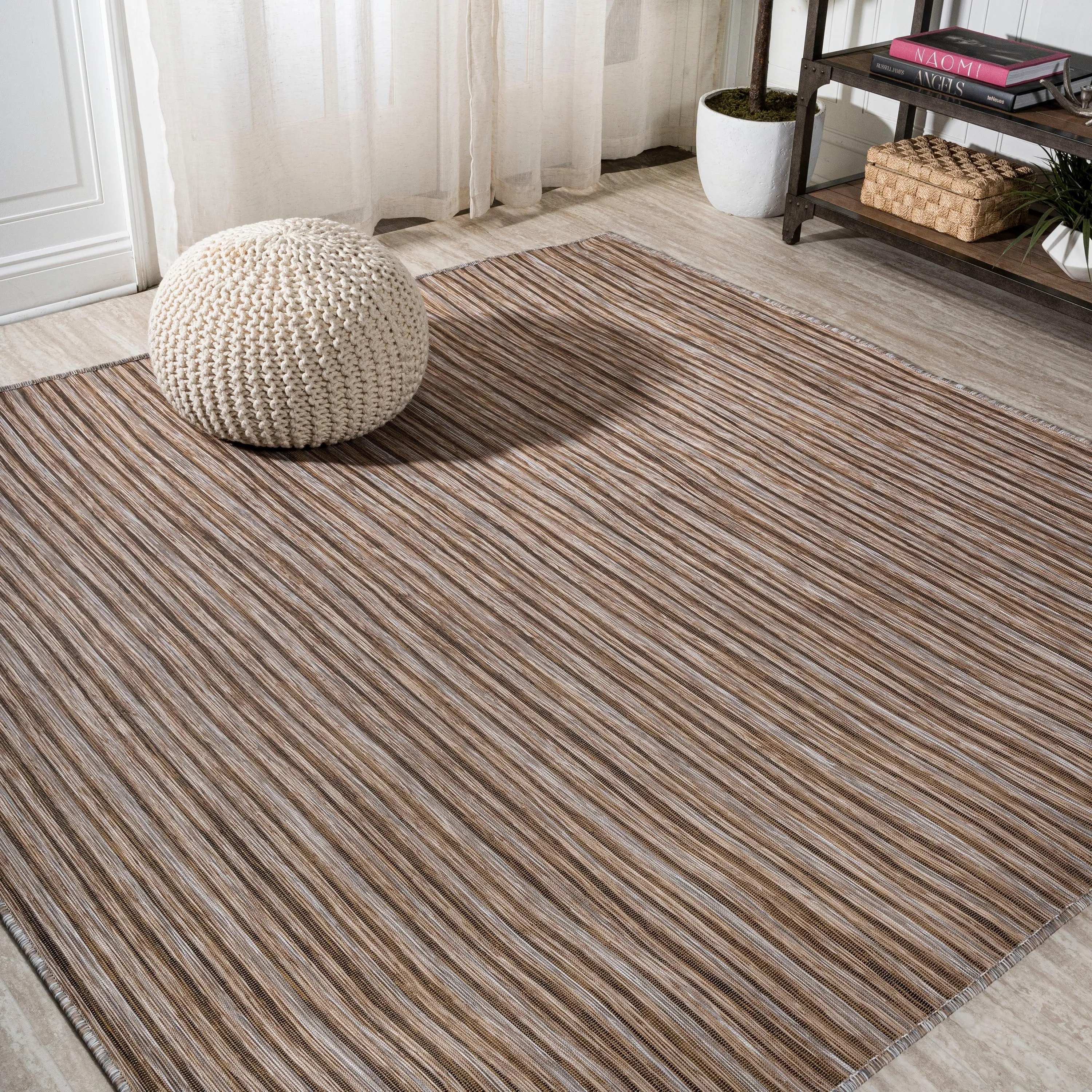 JONATHAN Y Finn Modern Farmhouse Pinstripe Area Rug