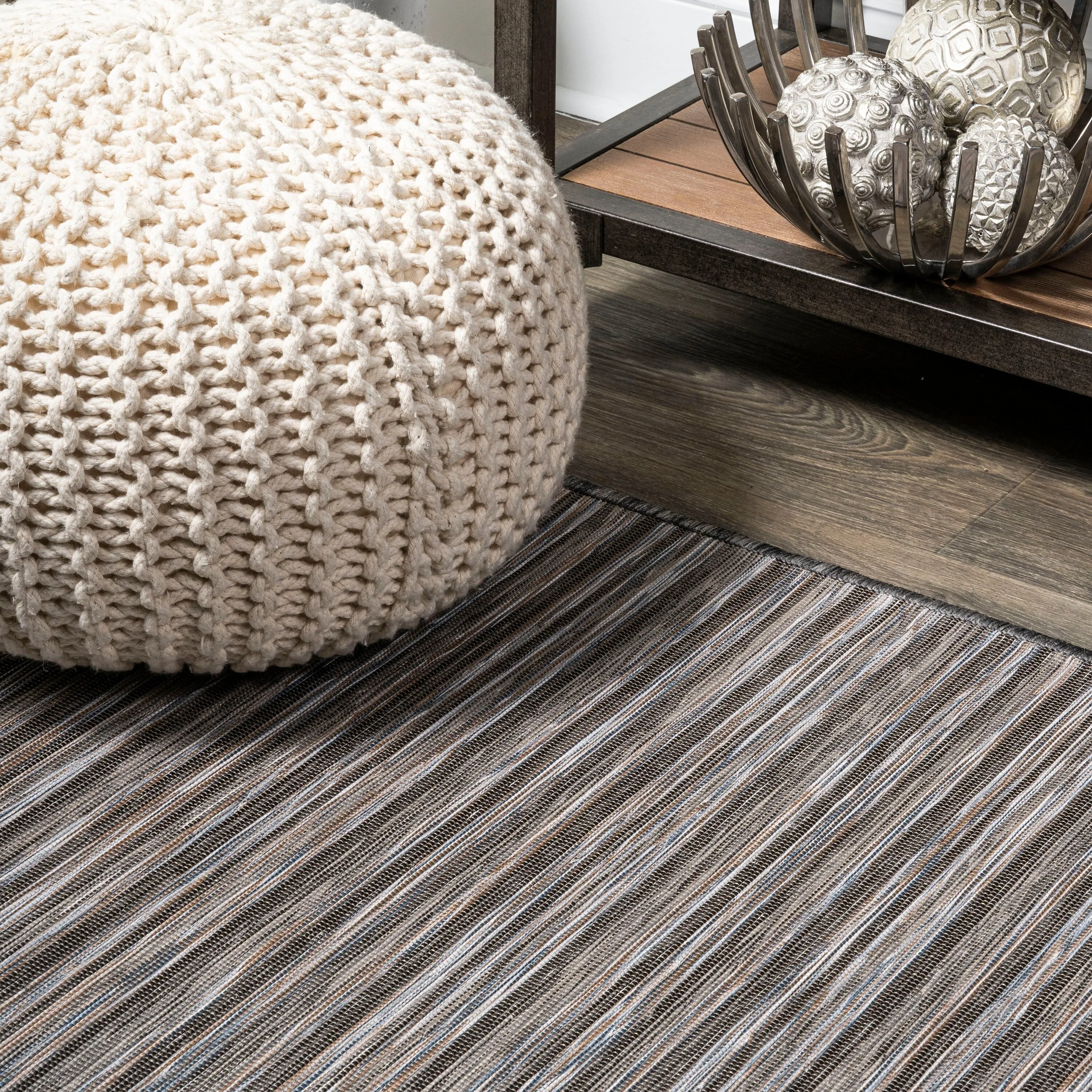 JONATHAN Y Finn Modern Farmhouse Pinstripe Area Rug