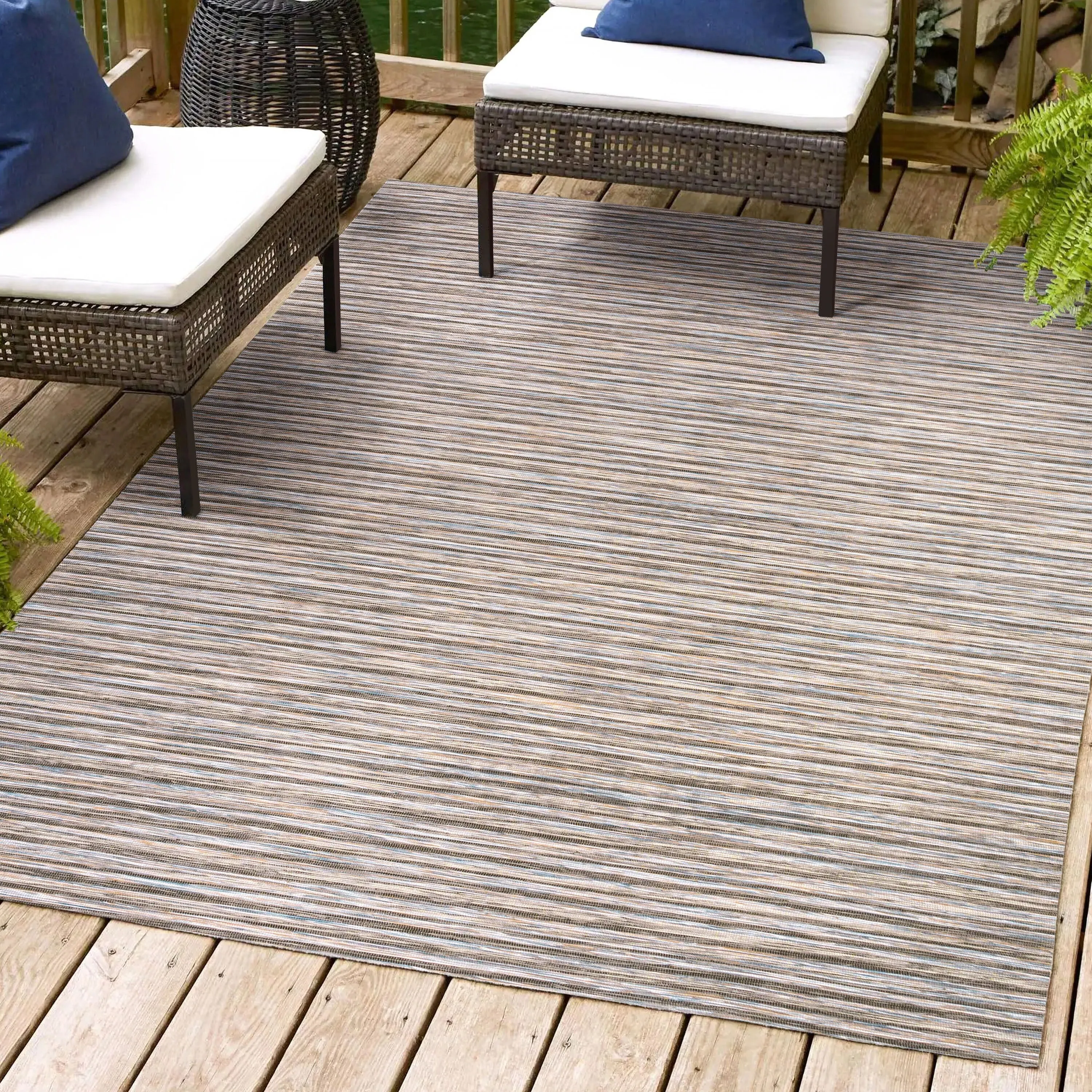 JONATHAN Y Finn Modern Farmhouse Pinstripe Area Rug