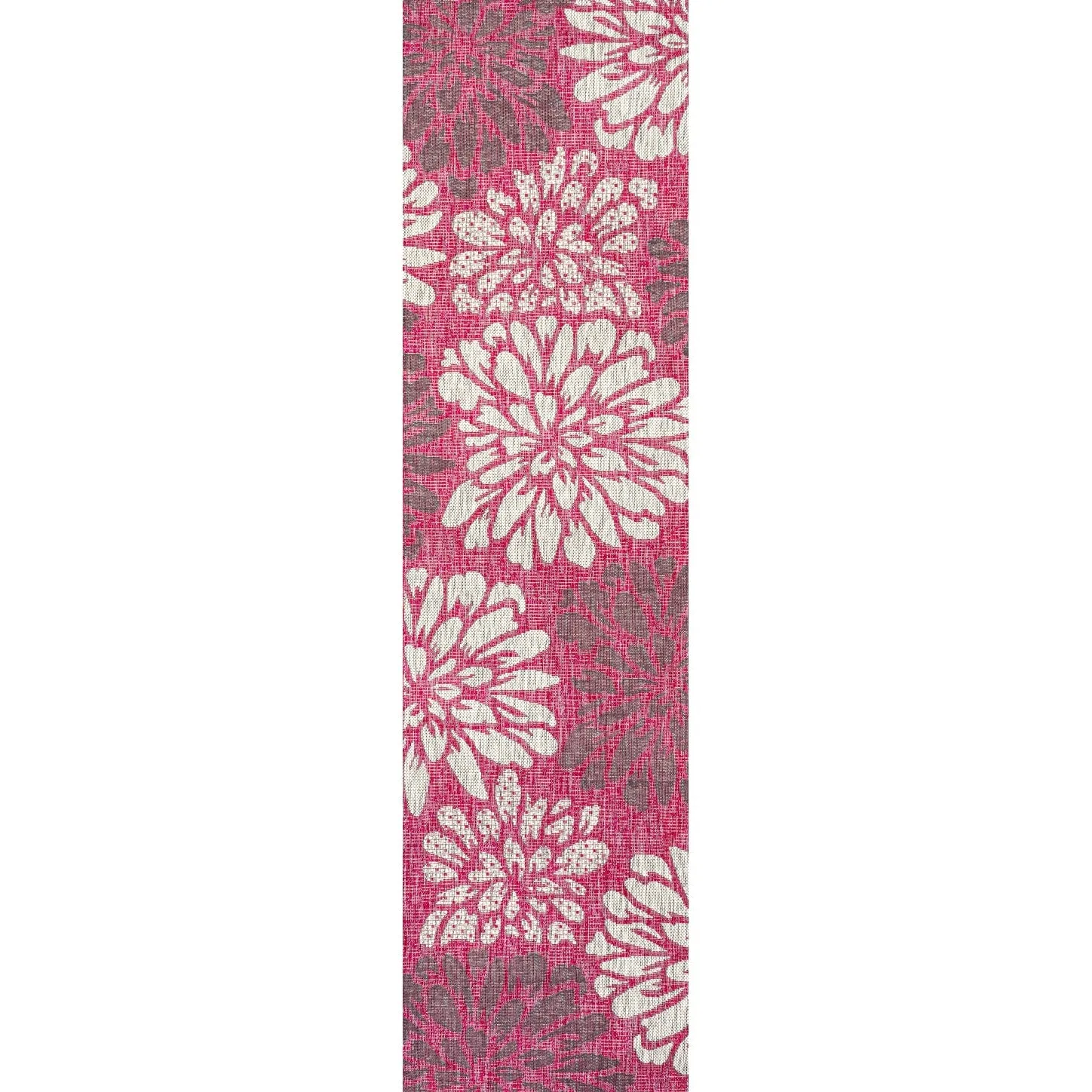 JONATHAN Y Floral Textured Weave Indoor/Outdoor Area Rug