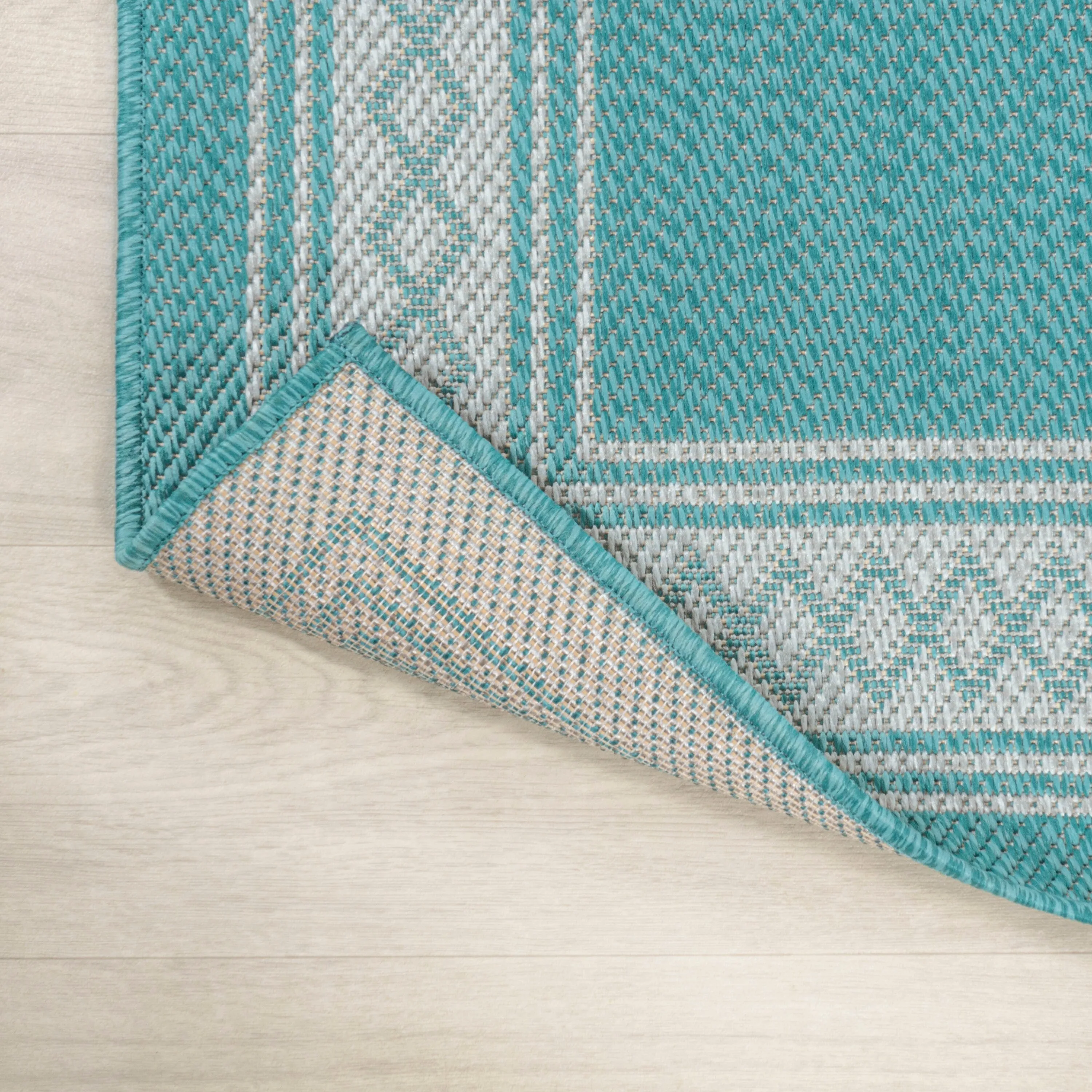 JONATHAN Y Havana Classic Diamond Border Indoor/Outdoor Area Rug