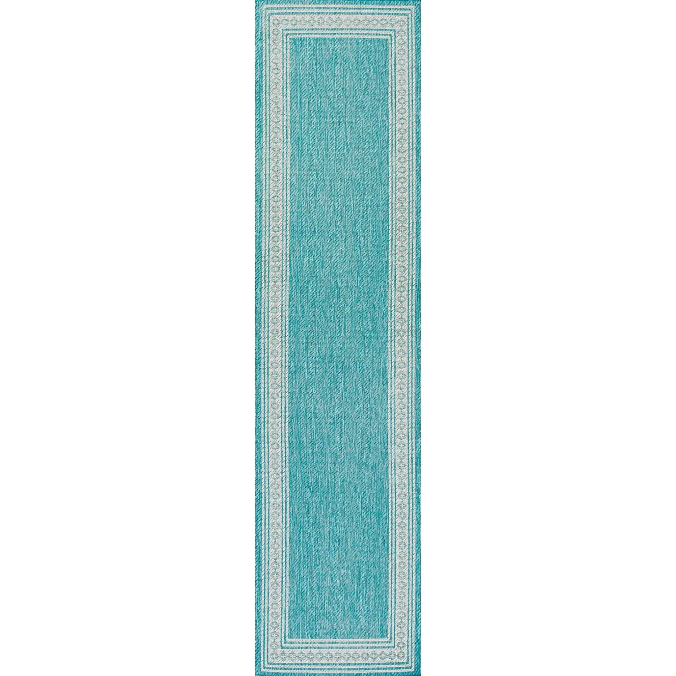 JONATHAN Y Havana Classic Diamond Border Indoor/Outdoor Area Rug